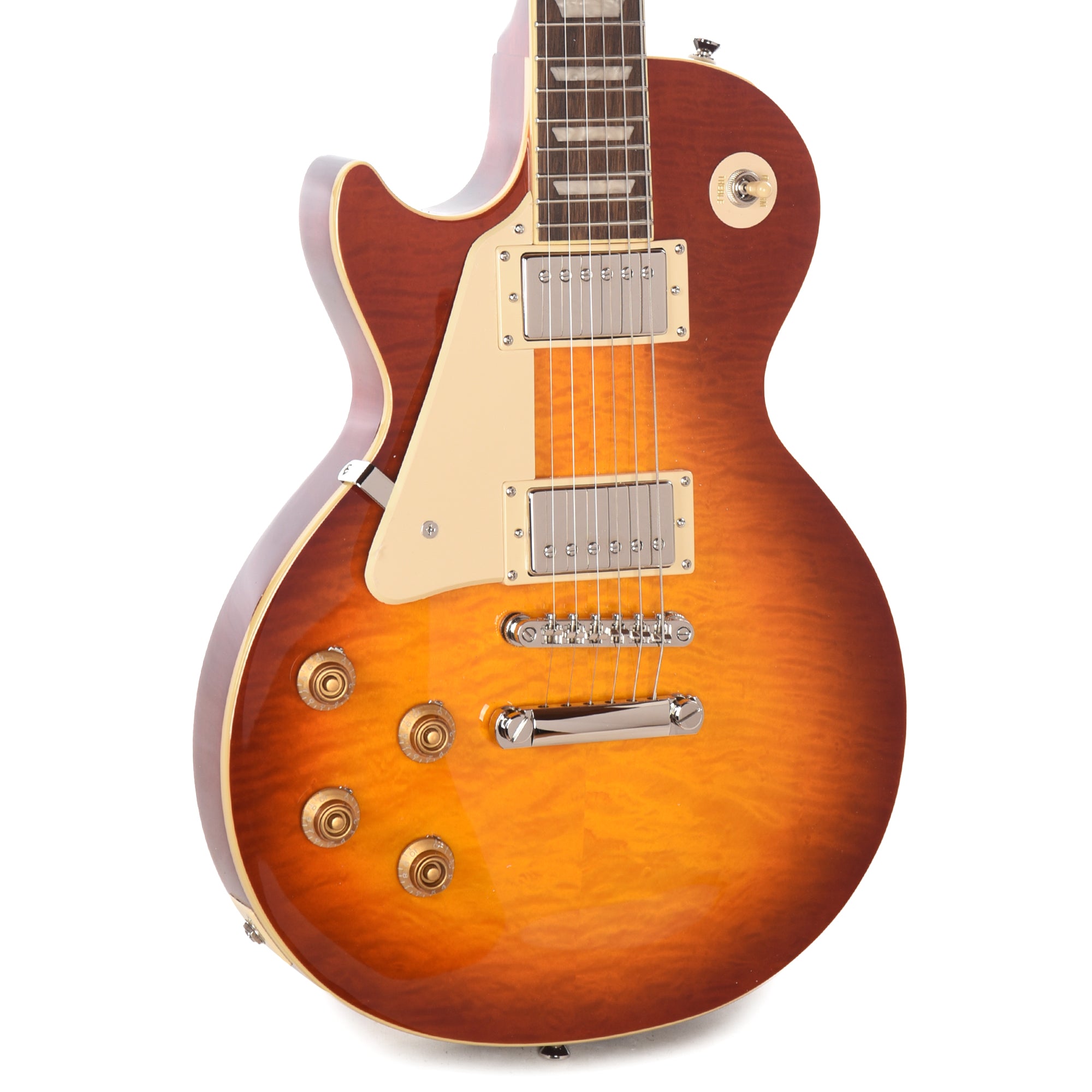 Epiphone Les Paul Standard '50s Figured LEFTY Washed Cherry Sunburst Electric Guitars / Solid Body
