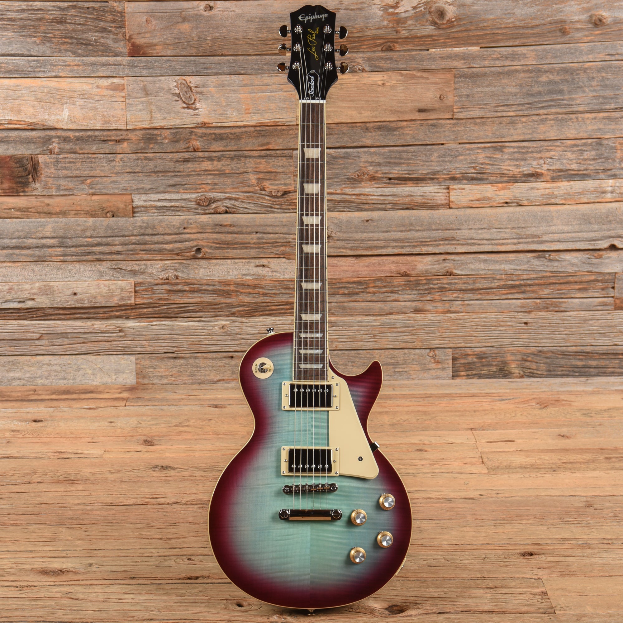 Epiphone Les Paul Standard '60s Figured Blueberry Burst Electric Guitars / Solid Body