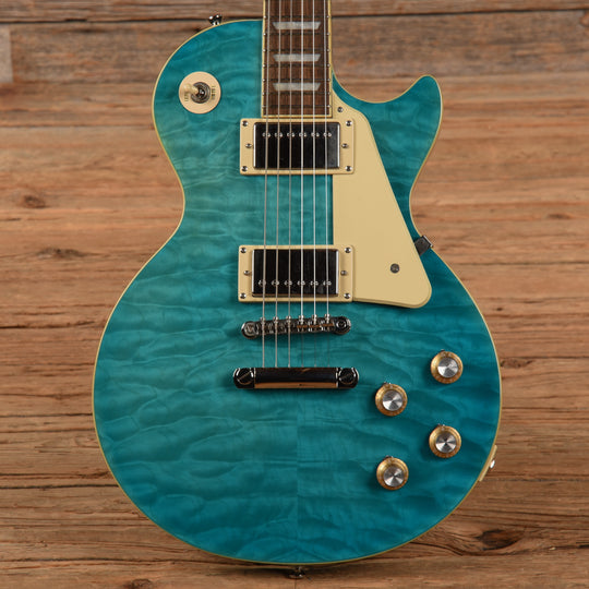 Epiphone Les Paul Standard '60s Quilt Top Transparent Blue 2021 Electric Guitars / Solid Body