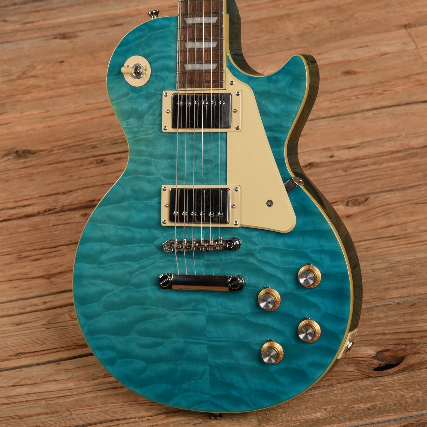 Epiphone Les Paul Standard '60s Quilt Top Transparent Blue 2021 Electric Guitars / Solid Body