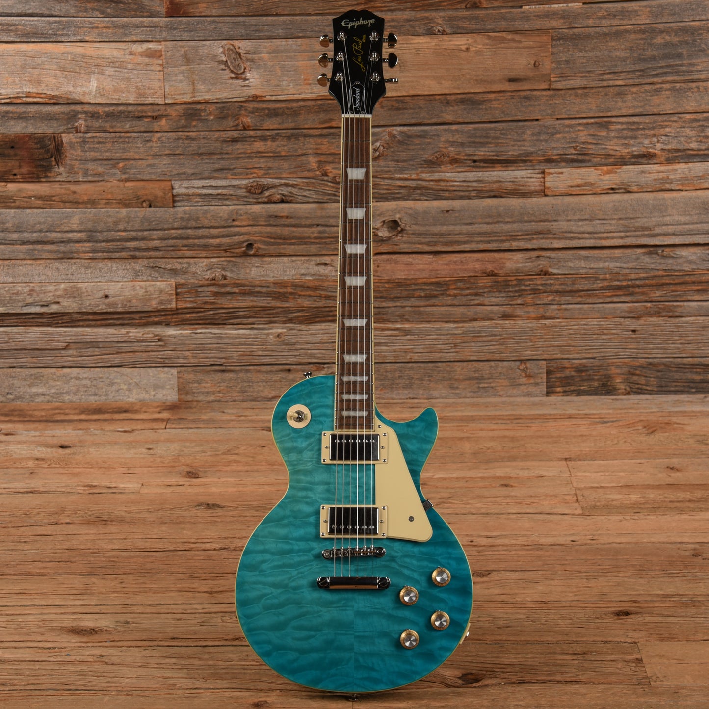Epiphone Les Paul Standard '60s Quilt Top Transparent Blue 2021 Electric Guitars / Solid Body