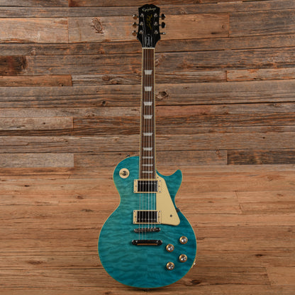 Epiphone Les Paul Standard '60s Quilt Top Transparent Blue 2021 Electric Guitars / Solid Body