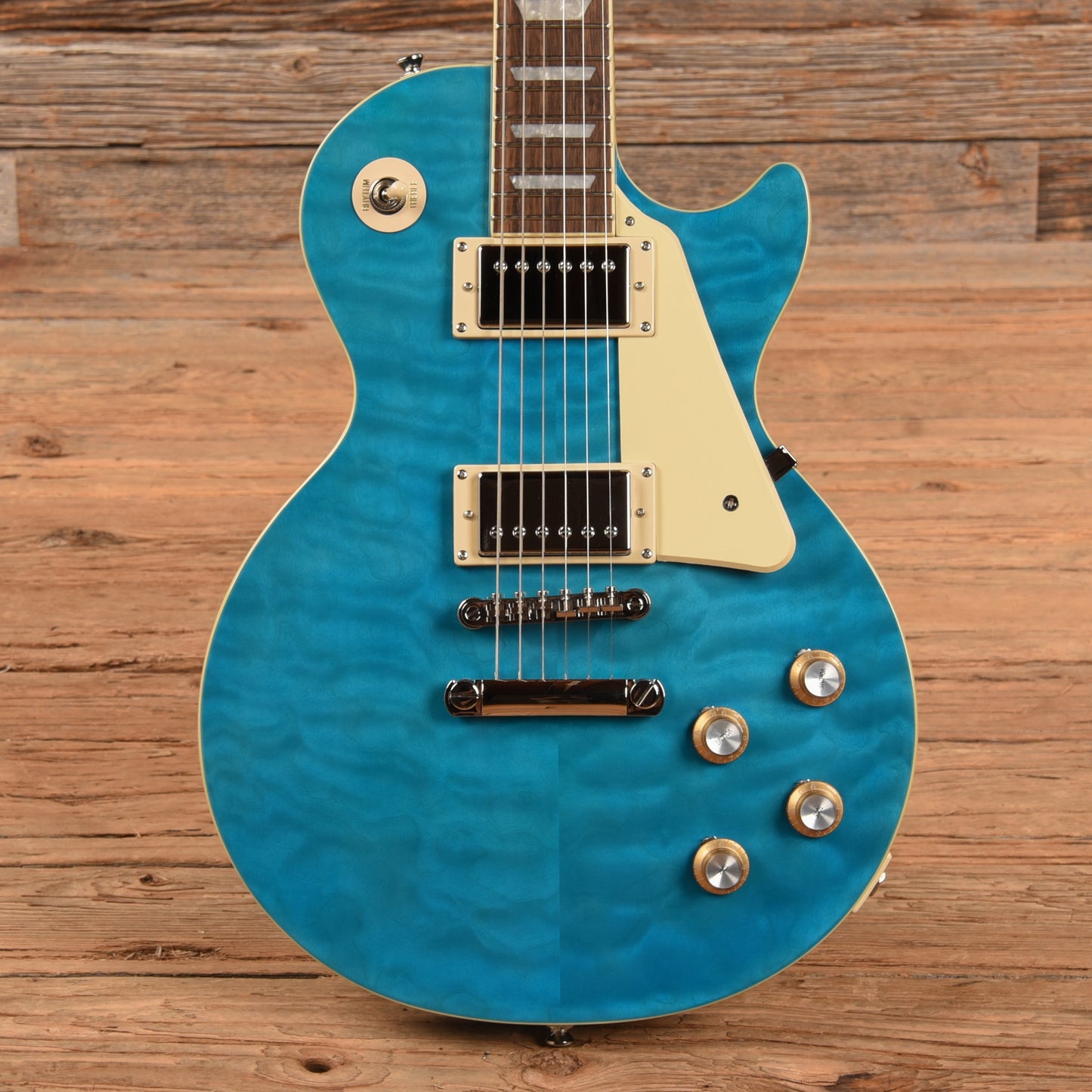 Epiphone Les Paul Standard '60s Quilt Top Transparent Blue 2023 Electric Guitars / Solid Body