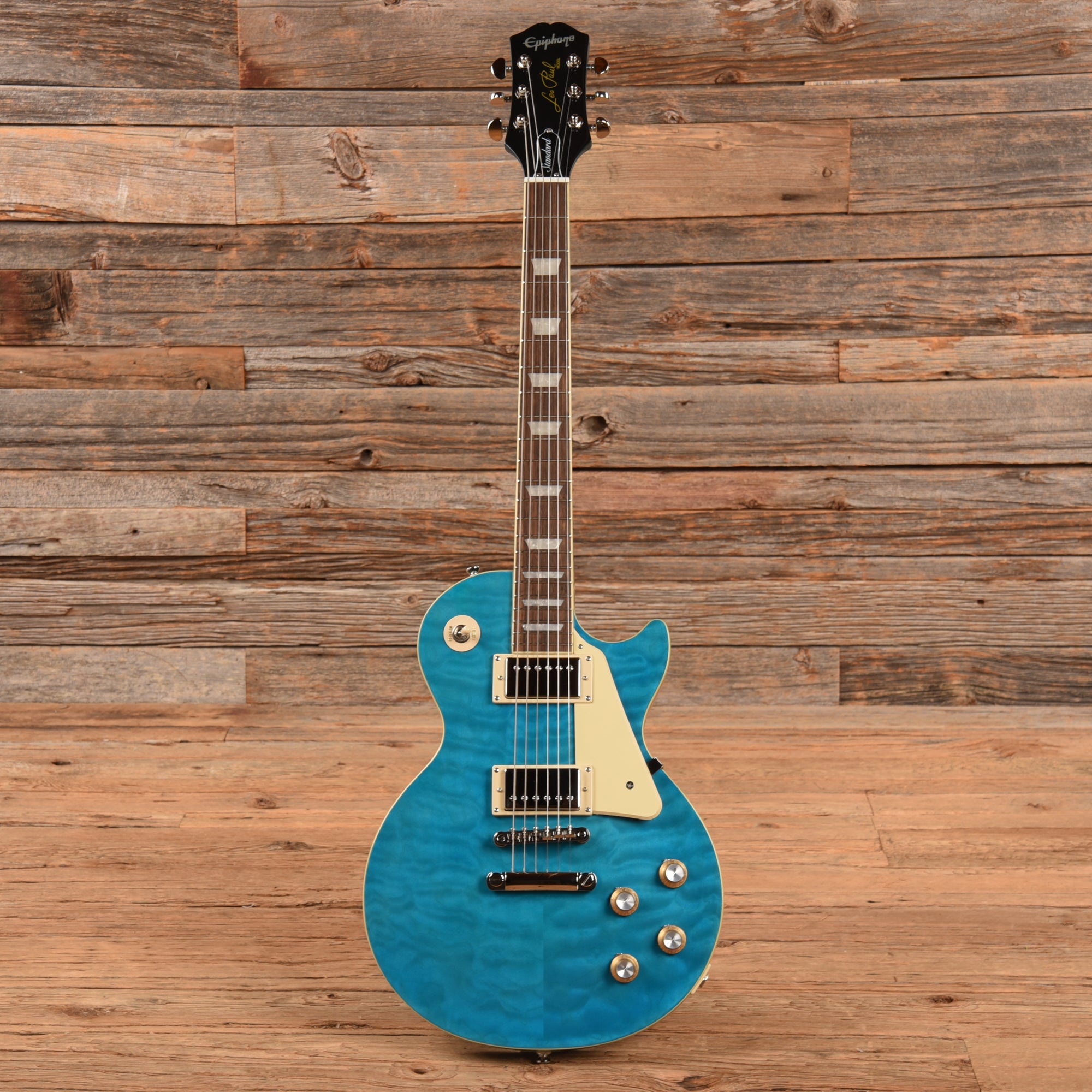 Epiphone Les Paul Standard '60s Quilt Top Transparent Blue 2023 Electric Guitars / Solid Body