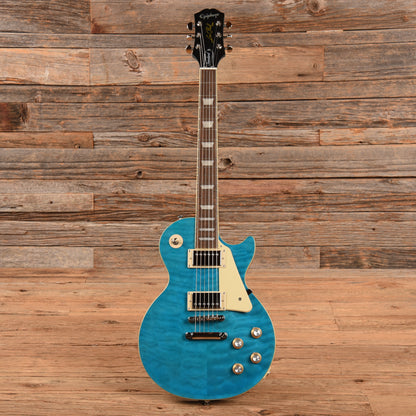 Epiphone Les Paul Standard '60s Quilt Top Transparent Blue 2023 Electric Guitars / Solid Body