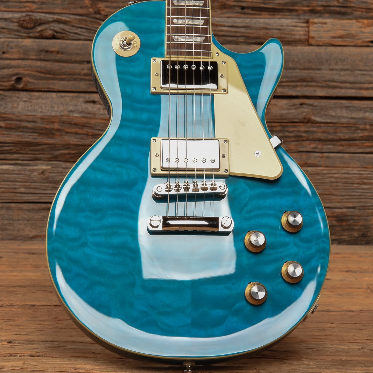 Epiphone Les Paul Standard '60s Quilt Top Transparent Blue 2023 Electric Guitars / Solid Body
