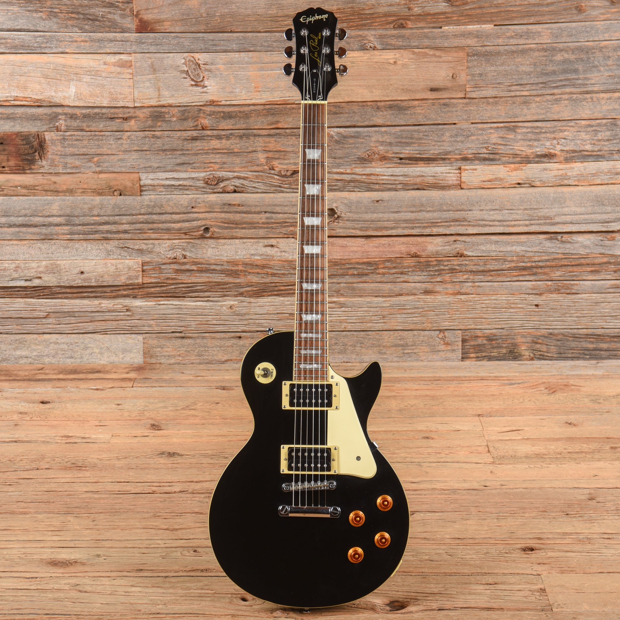 2003年製Epiphone Les Paul ブラックエレキギター 2003 Epiphone Les Paul Custom Black Beauty MIK Pro Setup