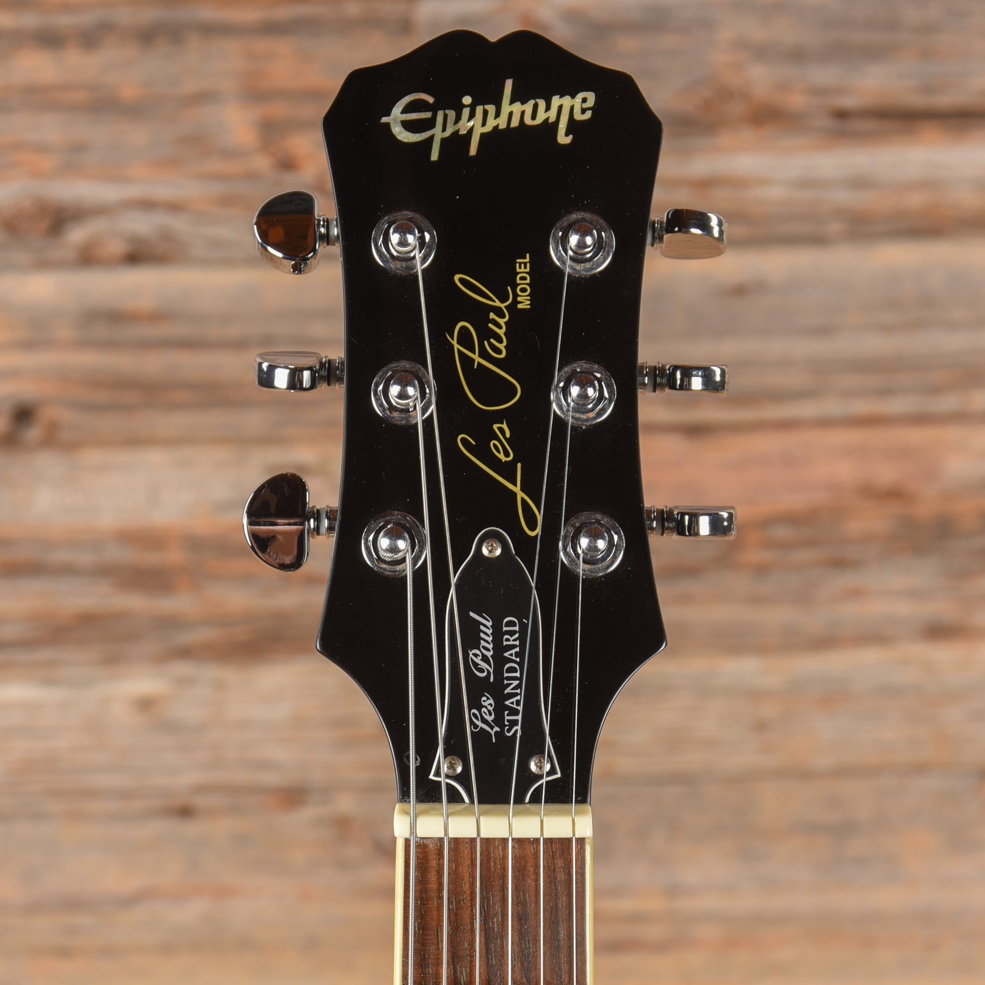 Epiphone Les Paul Standard Ebony 2004 Electric Guitars / Solid Body