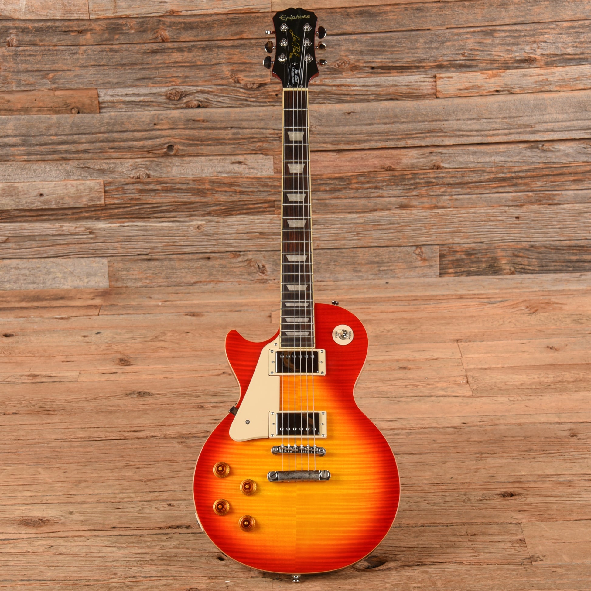 Epiphone Les Paul Standard Plus Top Pro Cherry Sunburst 2014 LEFTY Electric Guitars / Solid Body