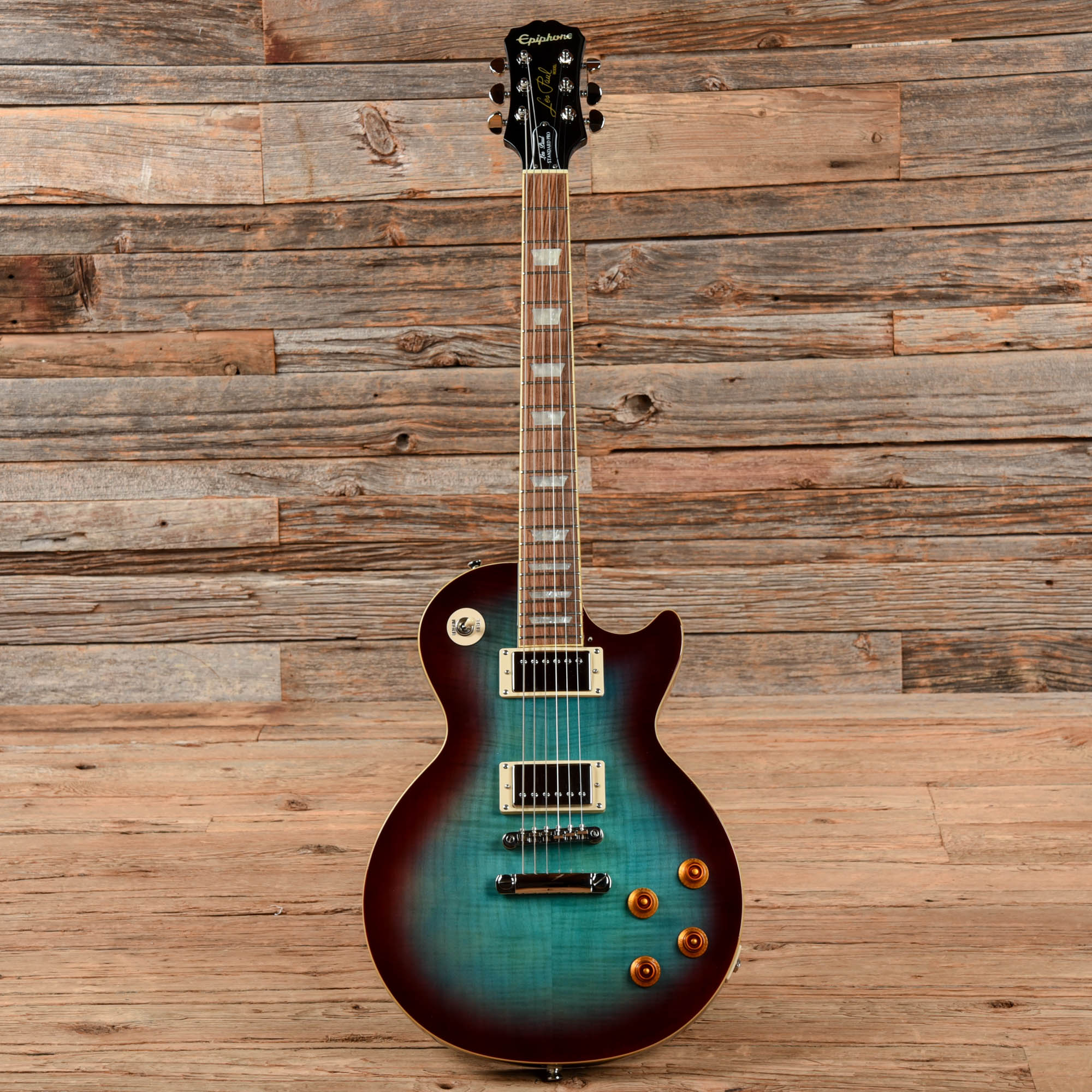 Epiphone Les Paul Standard Pro Blueberry Burst Electric Guitars / Solid Body