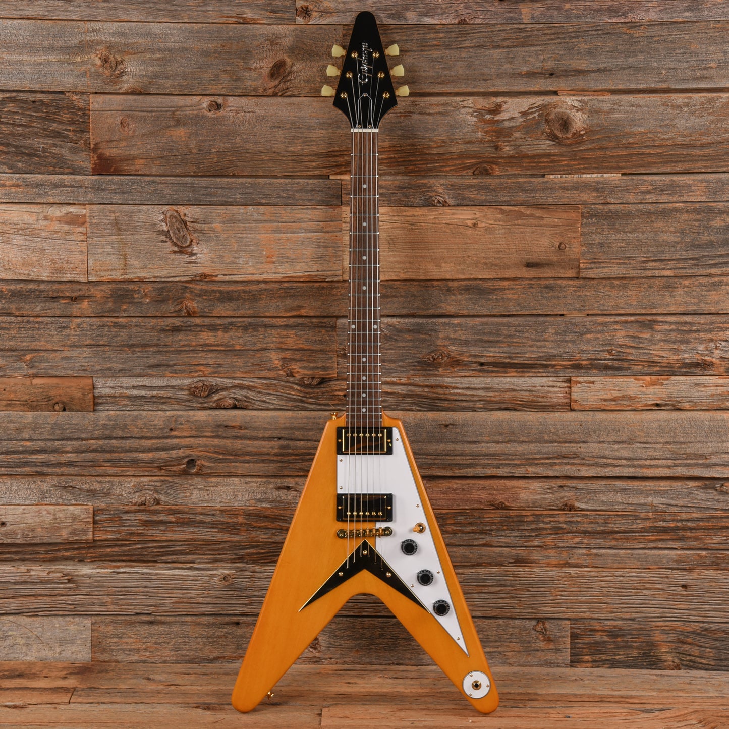 Epiphone Limited Edition '58 Korina Flying V Reissue Natural 2023 Electric Guitars / Solid Body