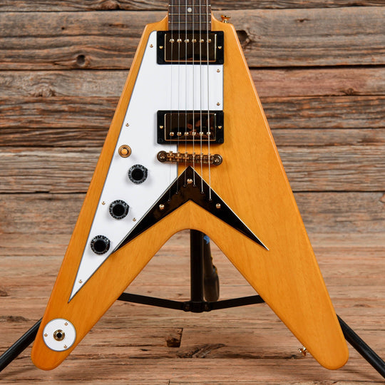Epiphone Limited Edition '58 Korina Flying V Reissue Natural 2023 LEFTY Electric Guitars / Solid Body