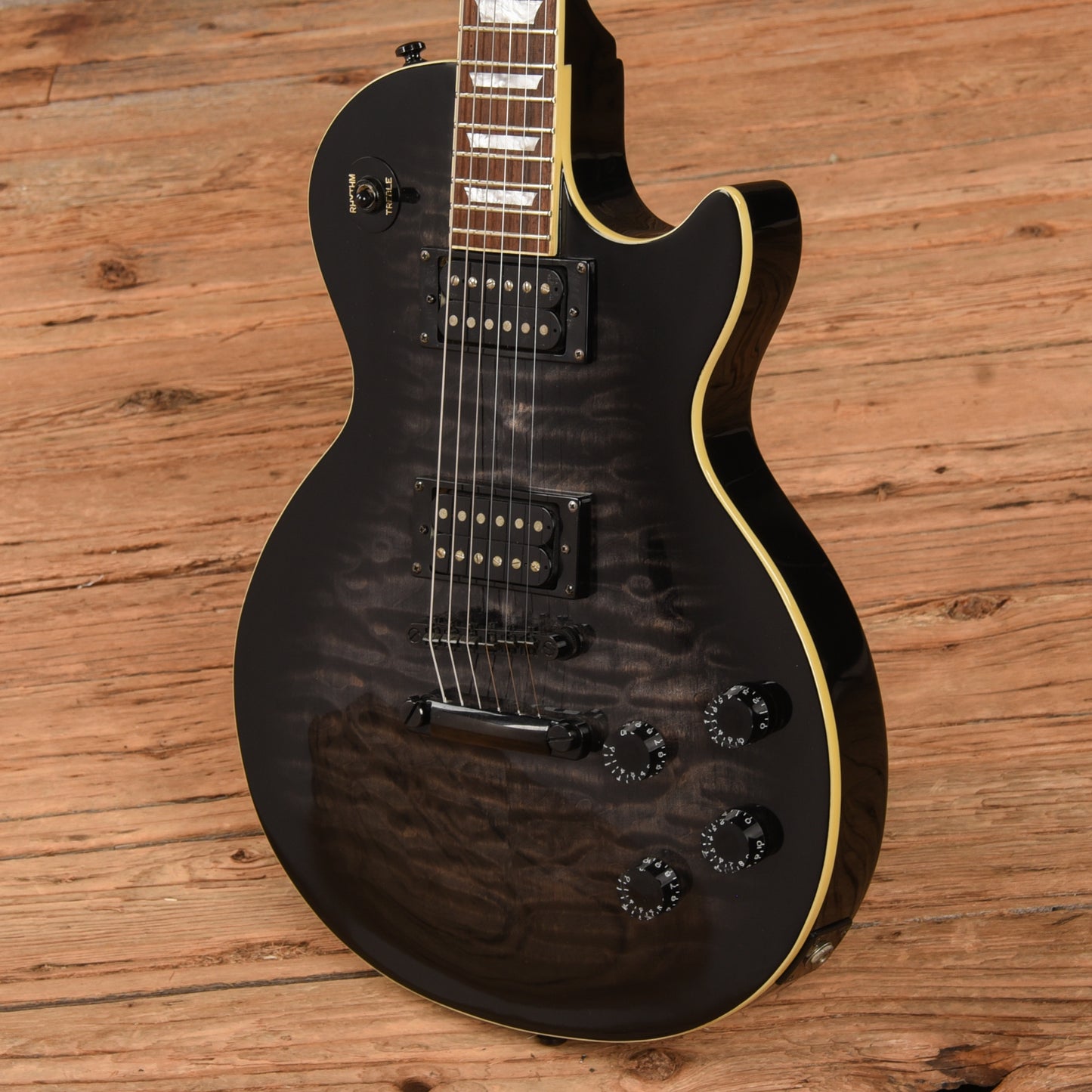 Epiphone Limited Edition Les Paul Standard Transparent Black 2000 Electric Guitars / Solid Body