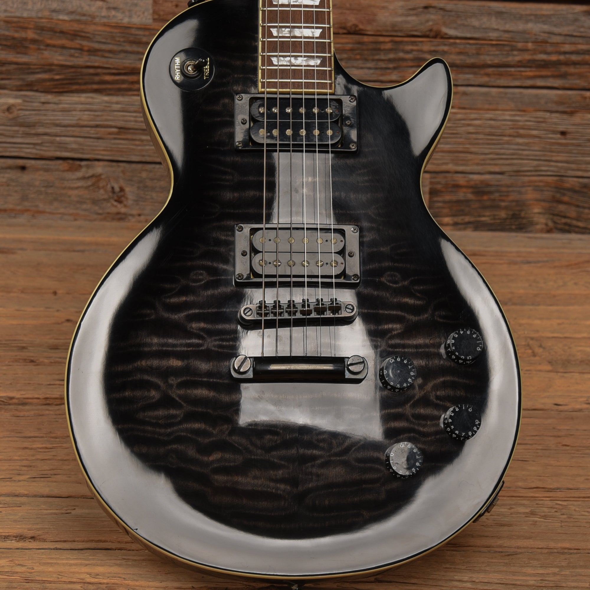 Epiphone Limited Edition Les Paul Standard Transparent Black 2000 Electric Guitars / Solid Body