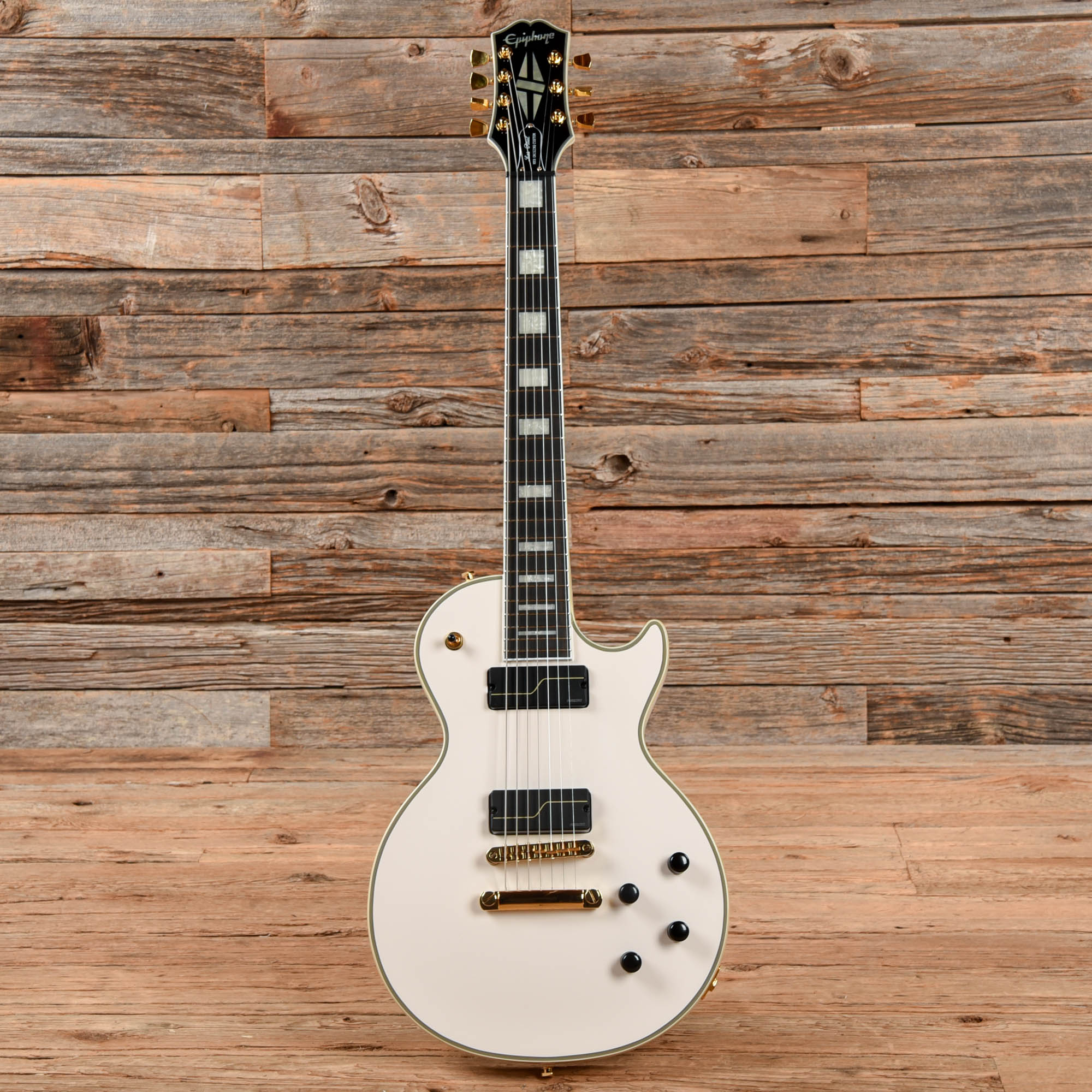 Epiphone Matt Heafy Les Paul Custom Origins 7-String Snow White 2022 Electric Guitars / Solid Body