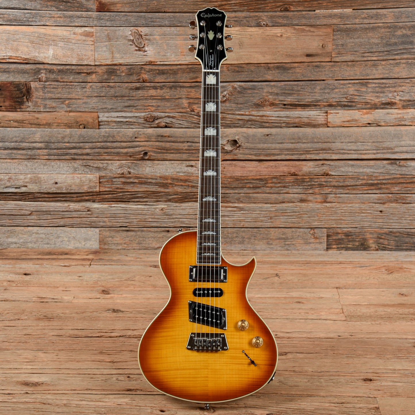 Epiphone Nighthawk Custom Reissue Honey Burst Electric Guitars / Solid Body
