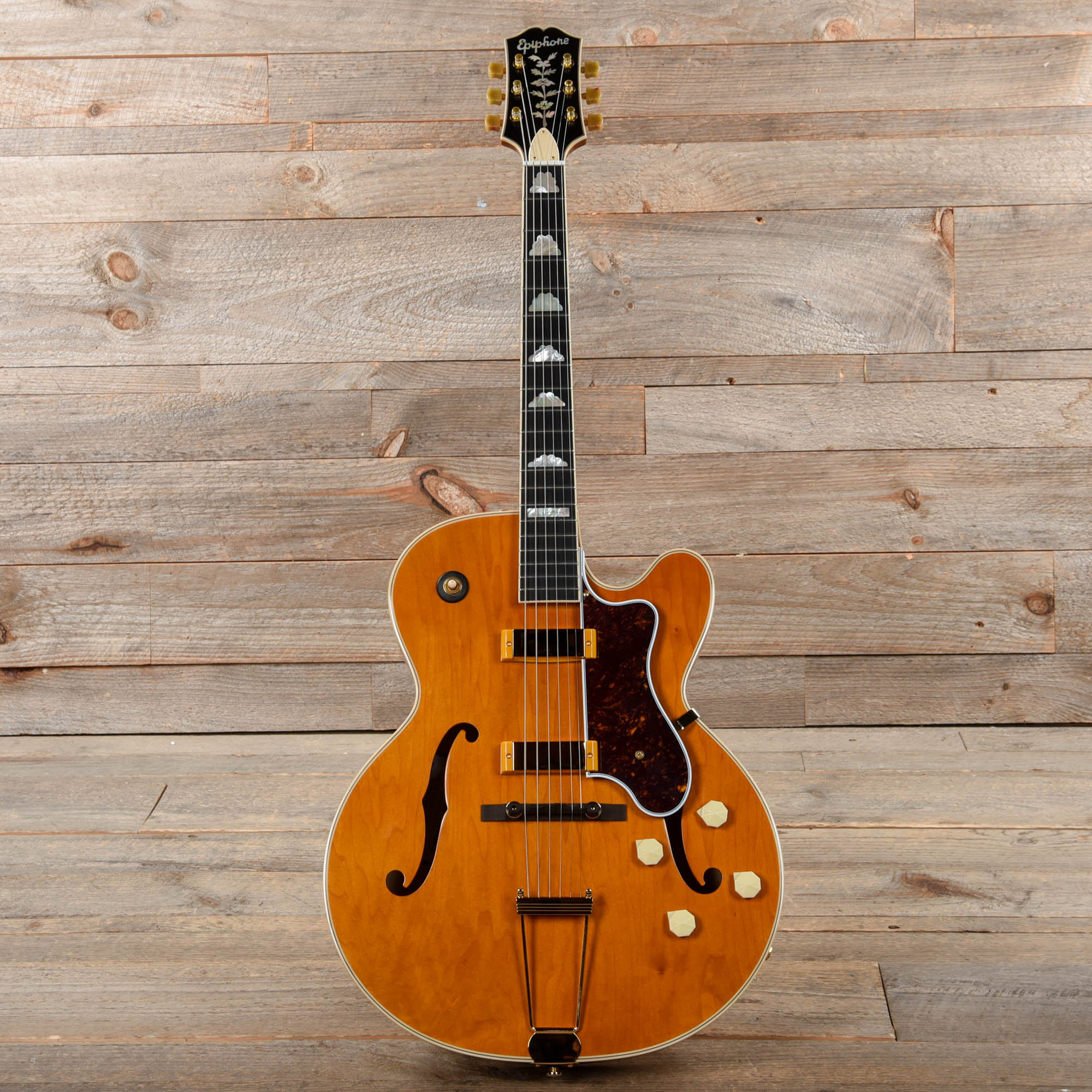 Epiphone Original 150th Anniversary Zephyr DeLuxe Regent Aged Antique Natural Electric Guitars / Solid Body