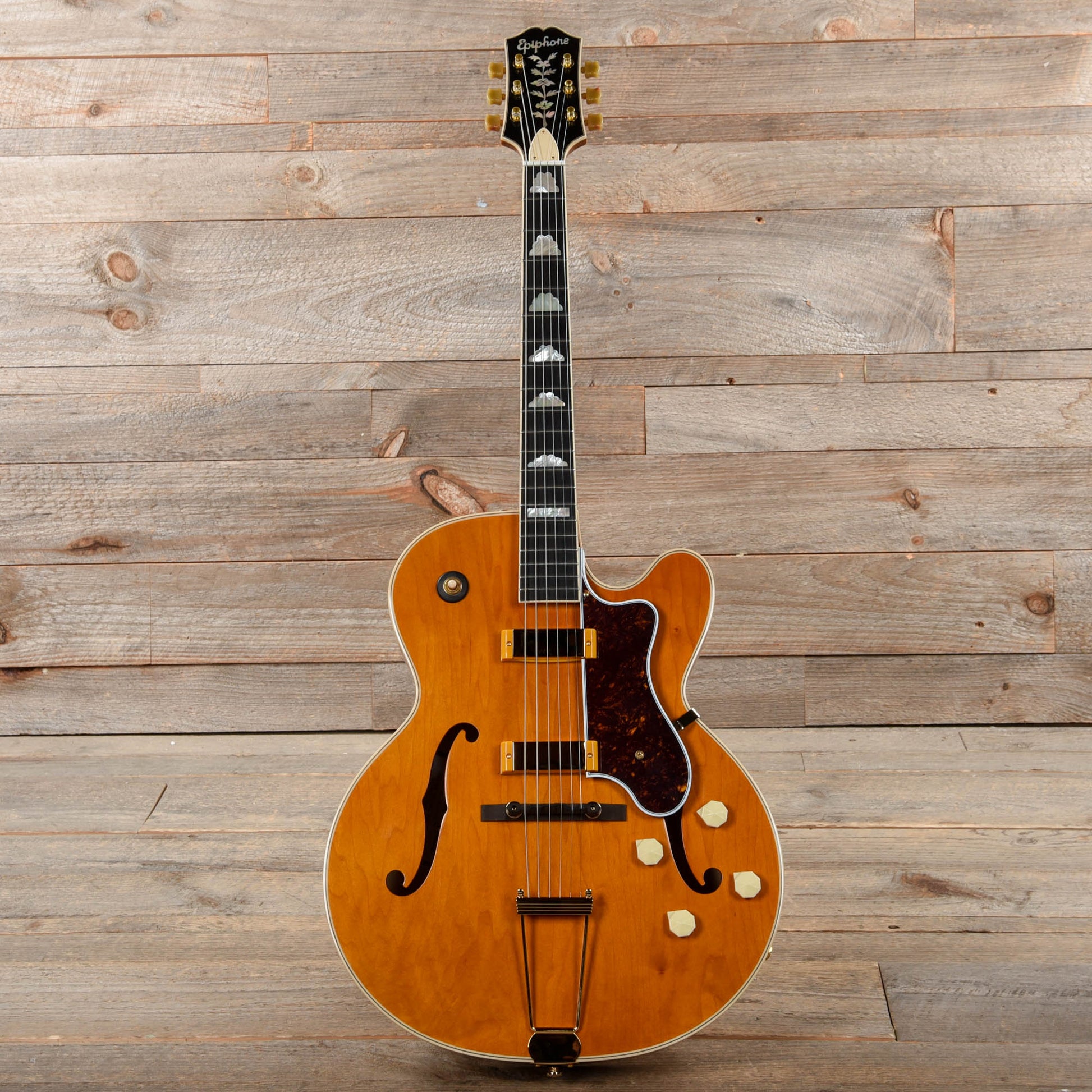 Epiphone Original 150th Anniversary Zephyr DeLuxe Regent Aged Antique Natural Electric Guitars / Solid Body