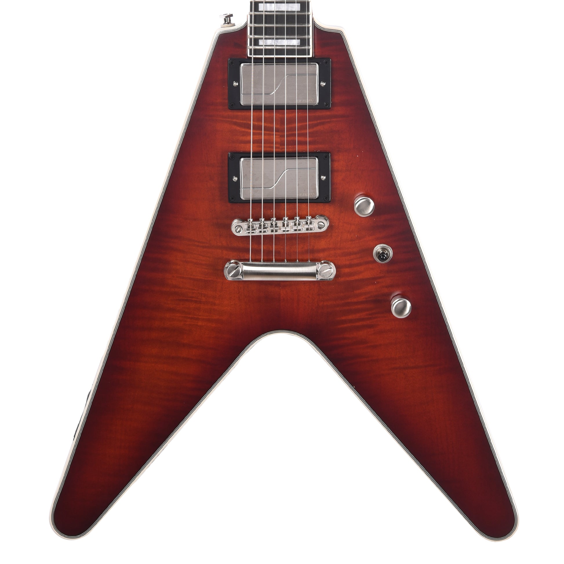 Epiphone Original Flying V Prophecy Aged Bengal Tiger Burst Electric Guitars / Solid Body
