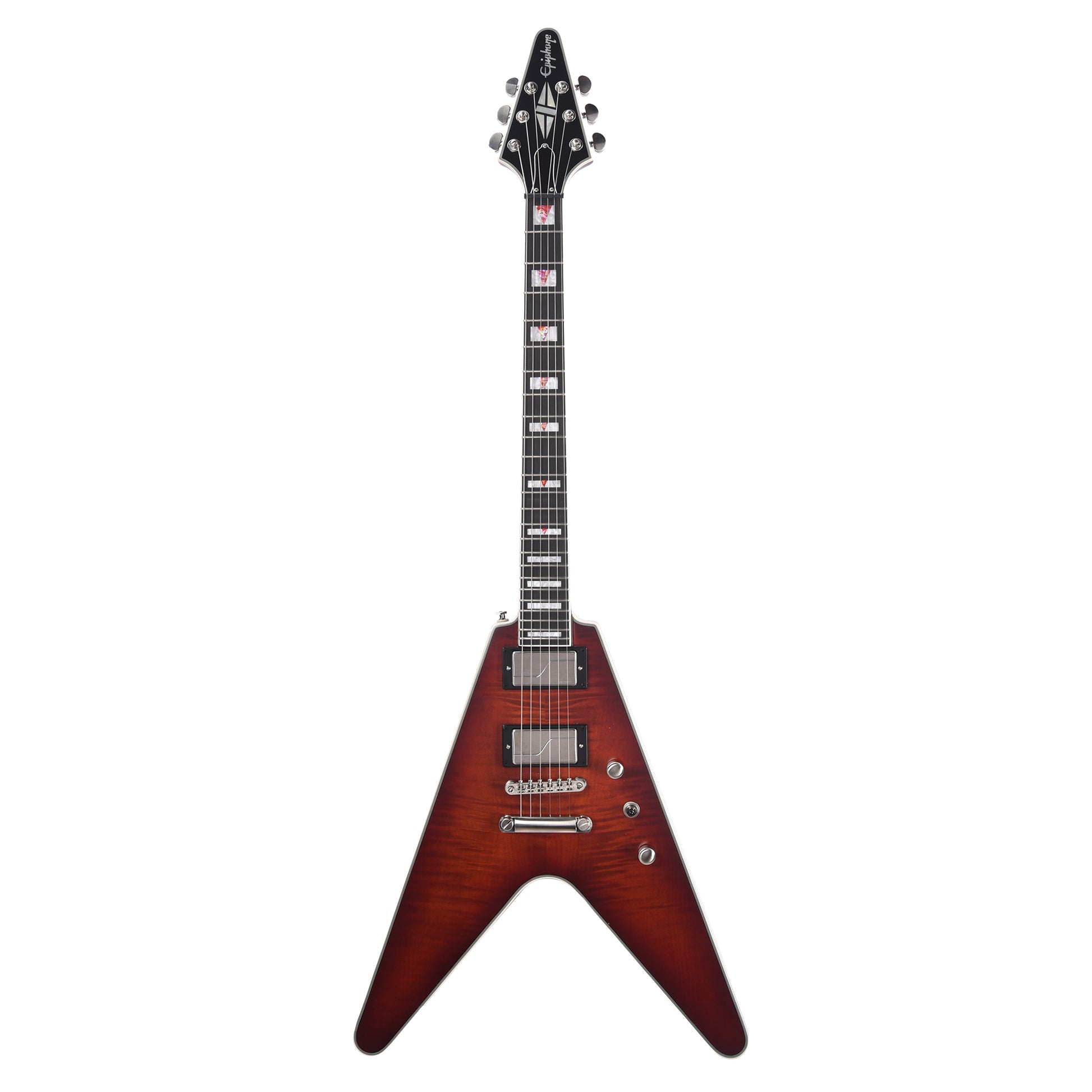 Epiphone Original Flying V Prophecy Aged Bengal Tiger Burst Electric Guitars / Solid Body