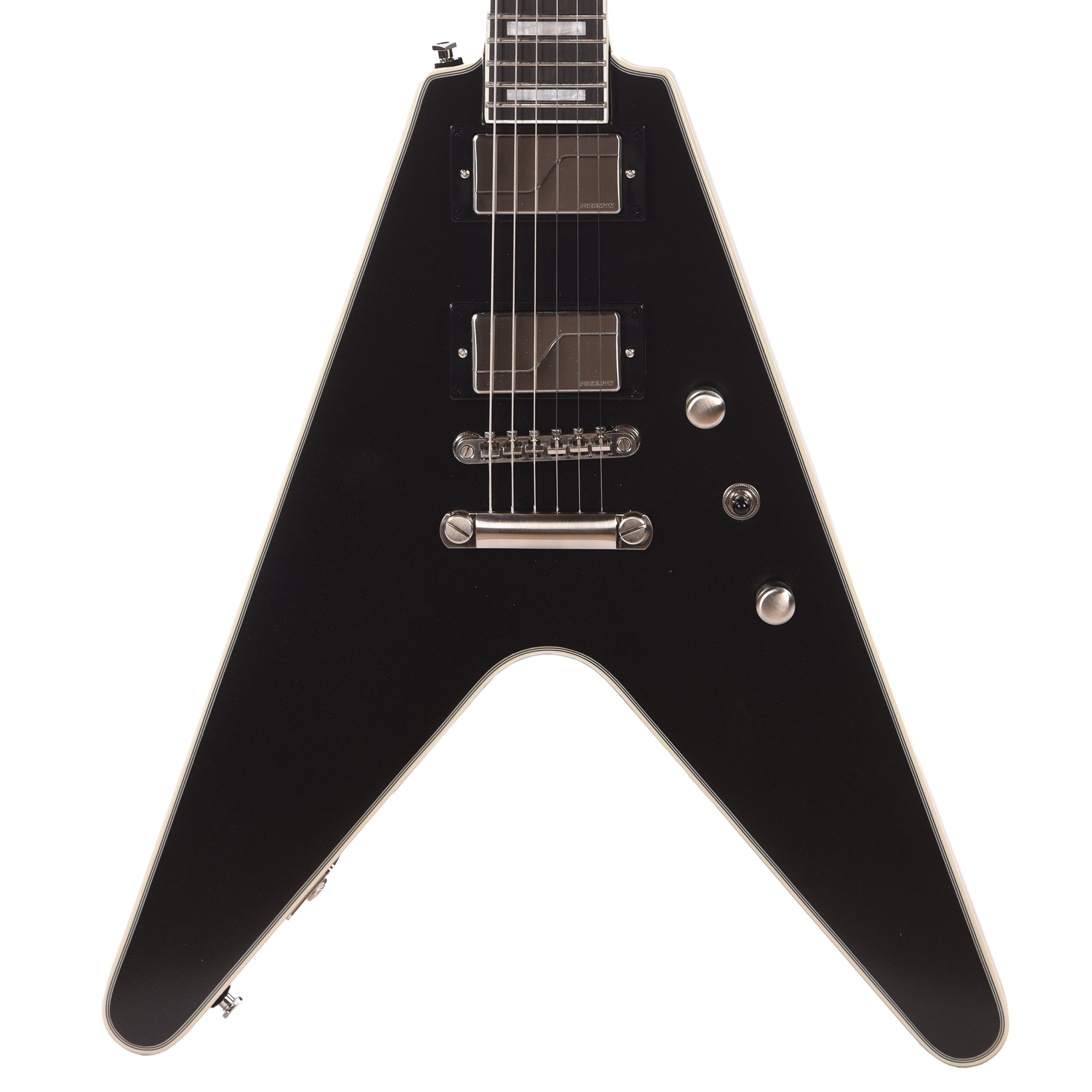 Epiphone Original Flying V Prophecy Aged Jet Black Metallic Electric Guitars / Solid Body