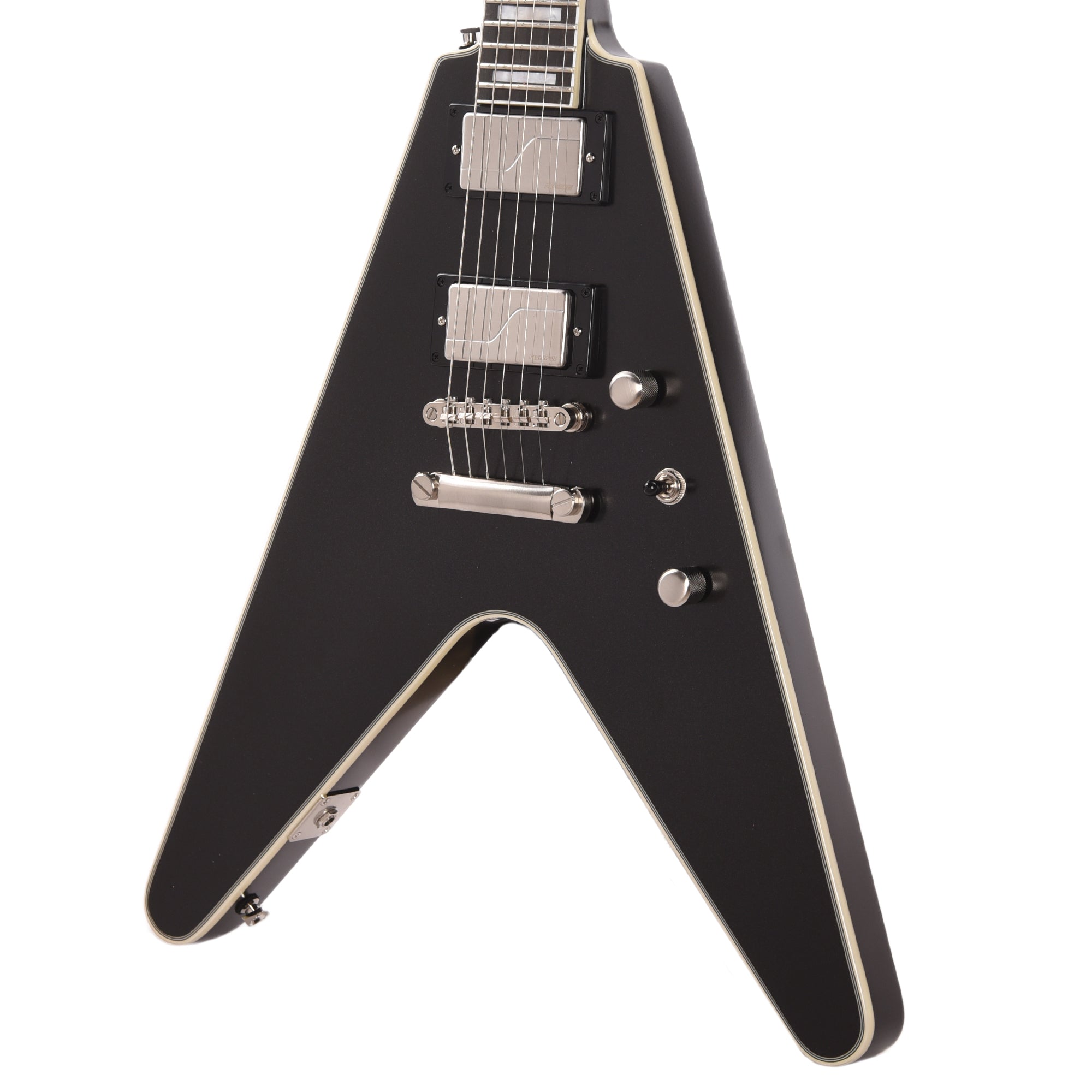 Epiphone Original Flying V Prophecy Aged Jet Black Metallic Electric Guitars / Solid Body