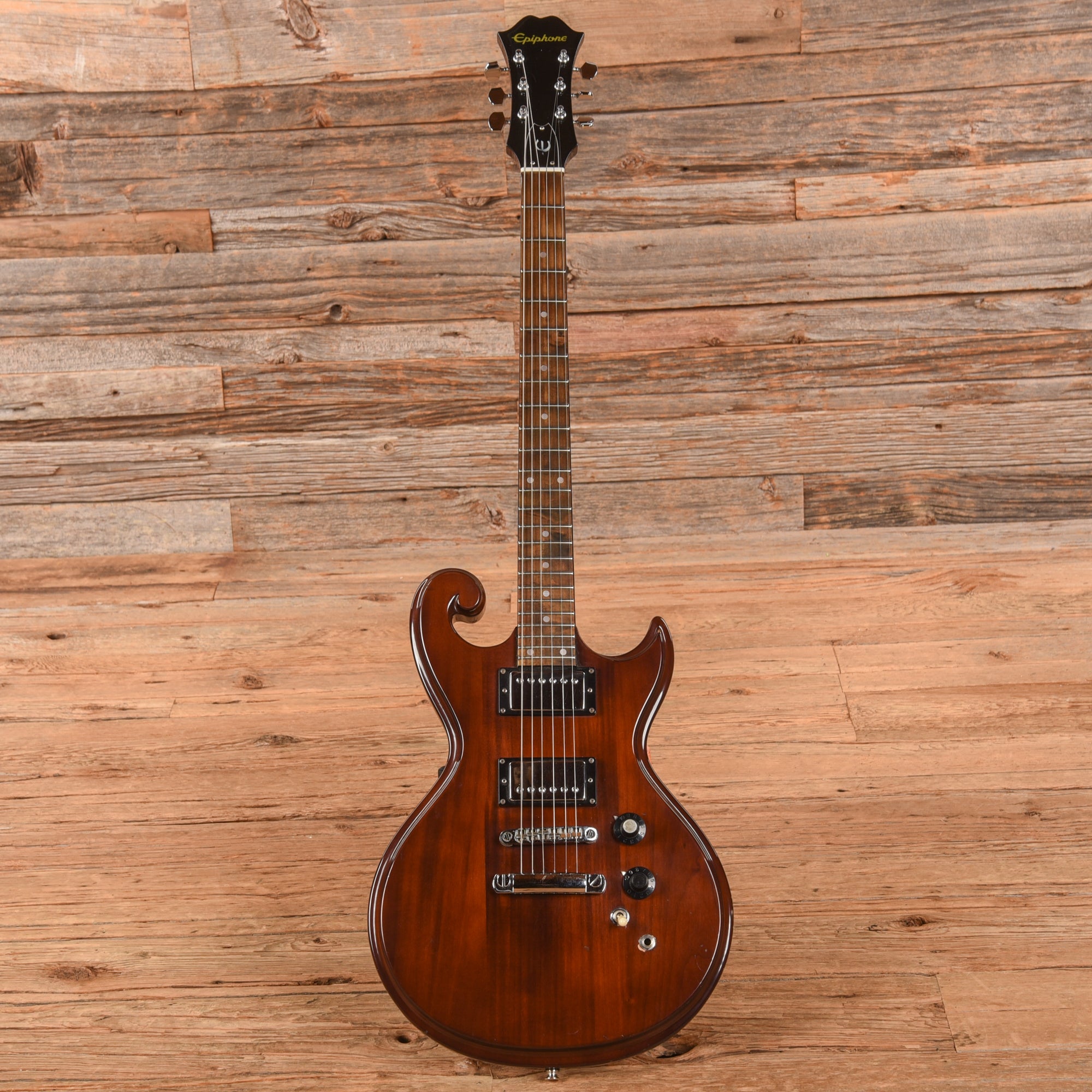 Epiphone SC-450 Scroll Natural 1970s Electric Guitars / Solid Body