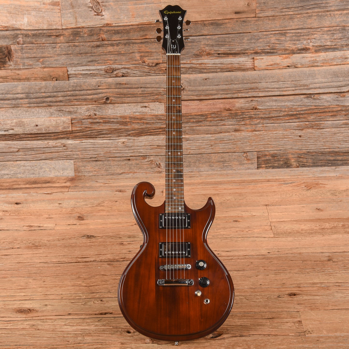 Epiphone SC-450 Scroll Natural 1970s Electric Guitars / Solid Body