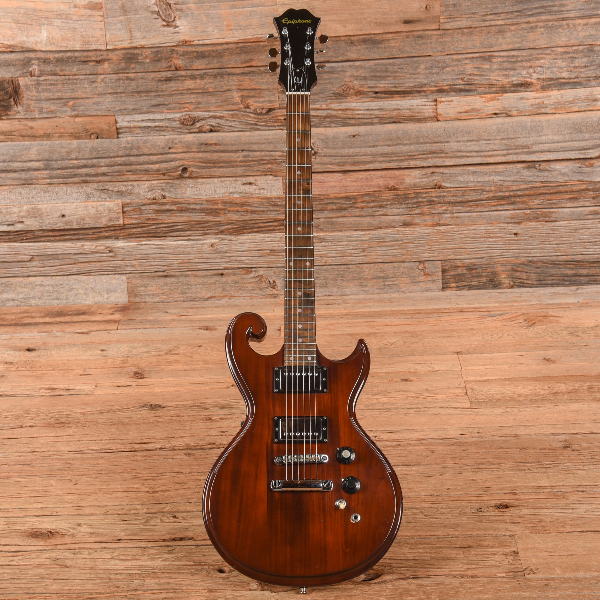 Epiphone SC-450 Scroll Natural 1970s Electric Guitars / Solid Body