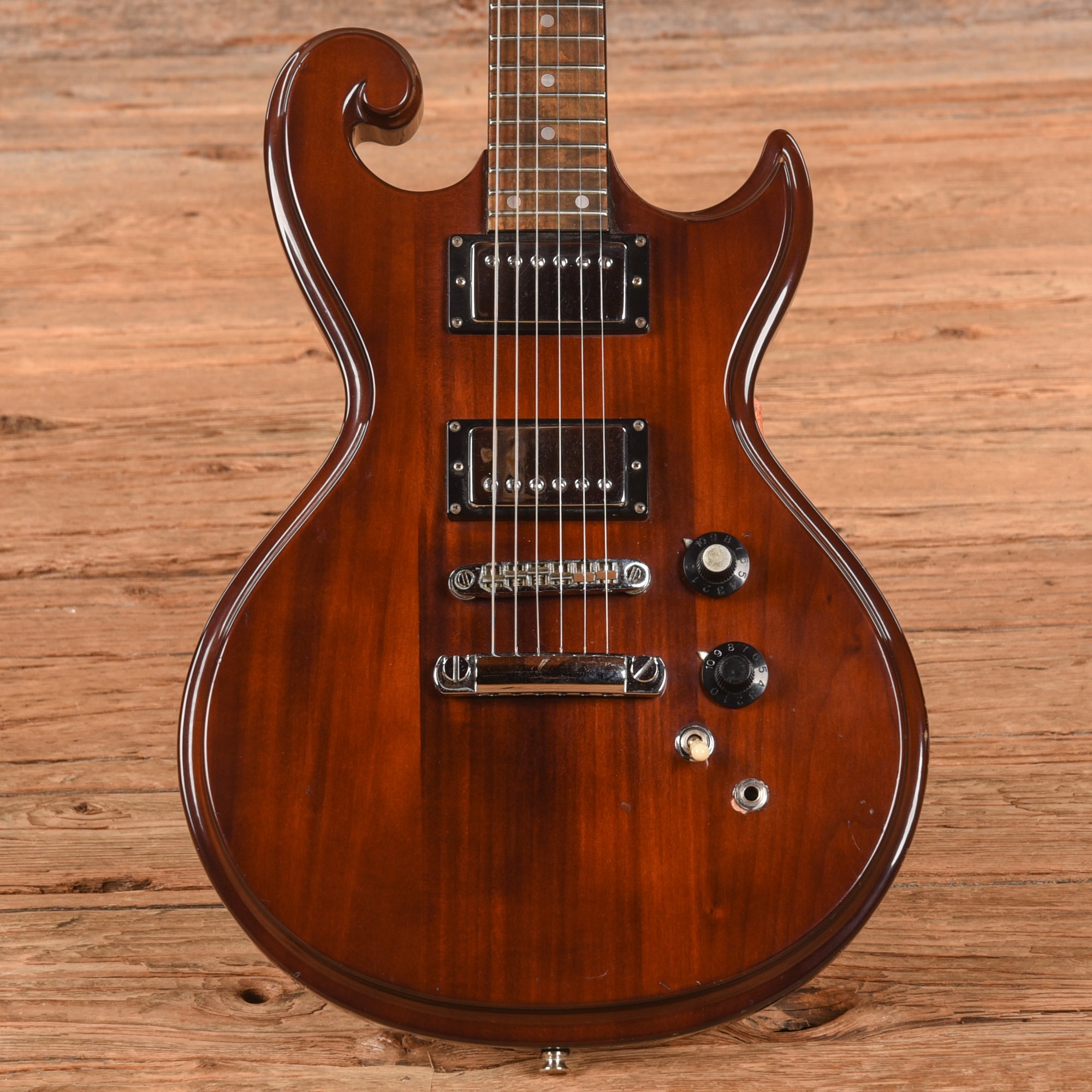 Epiphone SC-450 Scroll Natural 1970s Electric Guitars / Solid Body