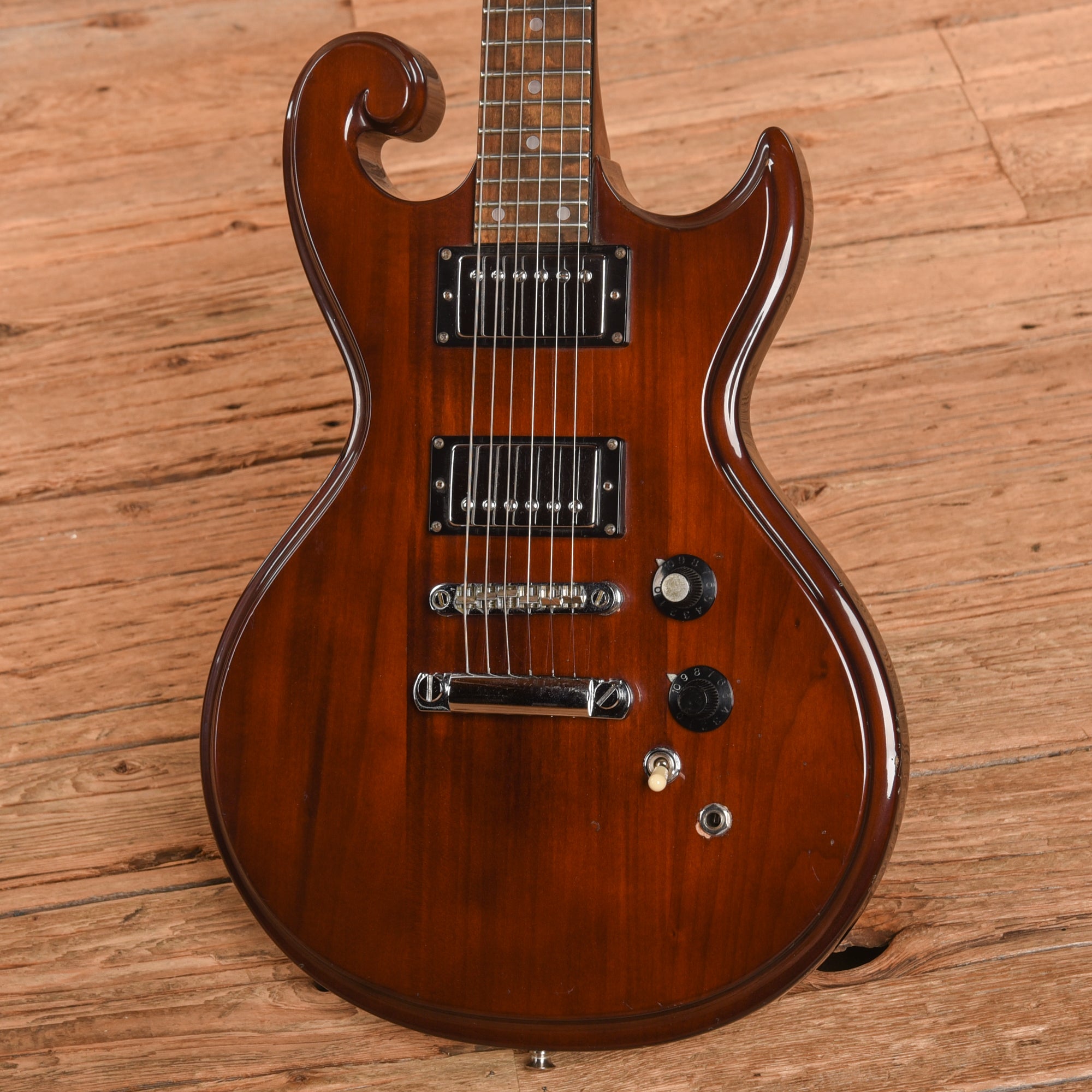 Epiphone SC-450 Scroll Natural 1970s Electric Guitars / Solid Body