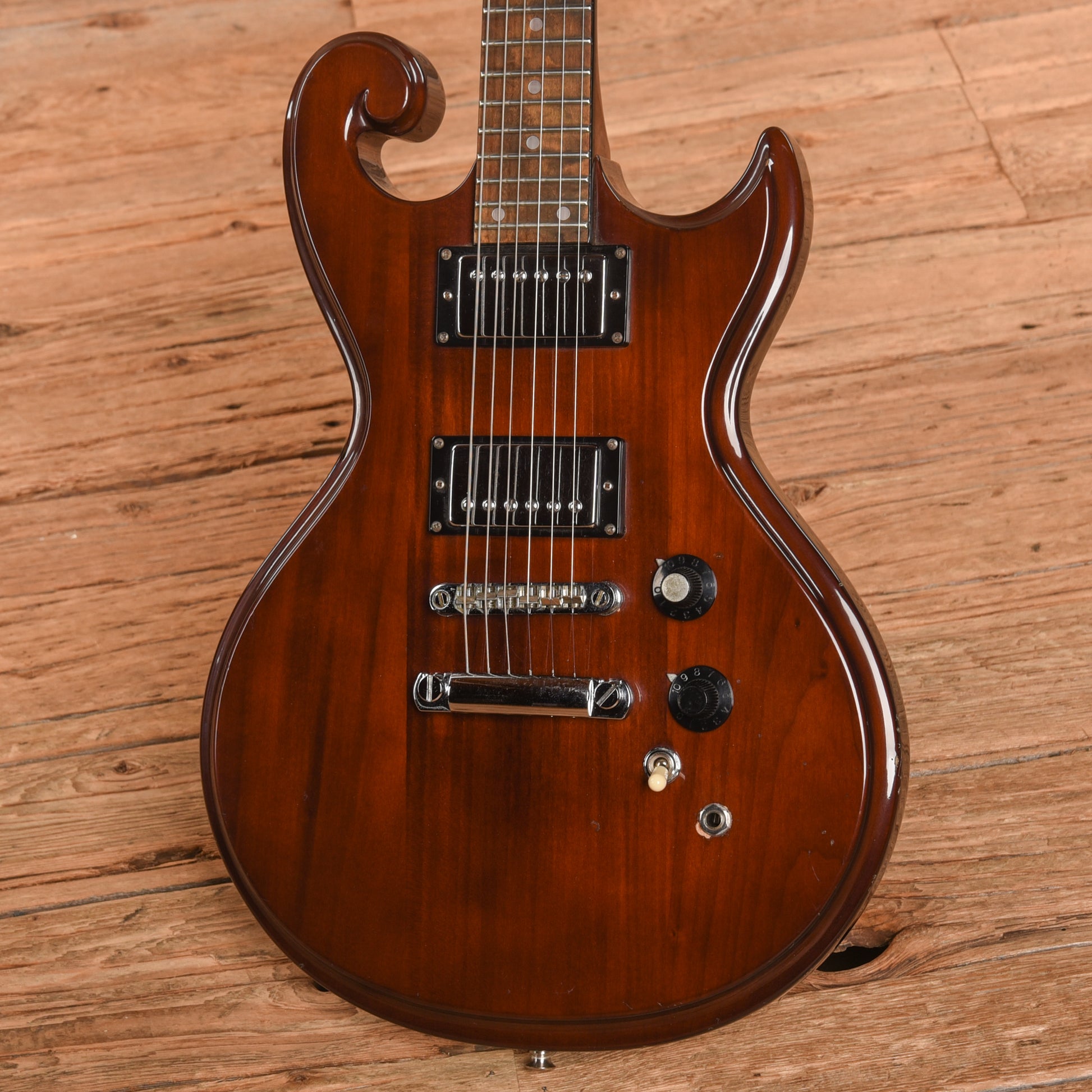 Epiphone SC-450 Scroll Natural 1970s Electric Guitars / Solid Body