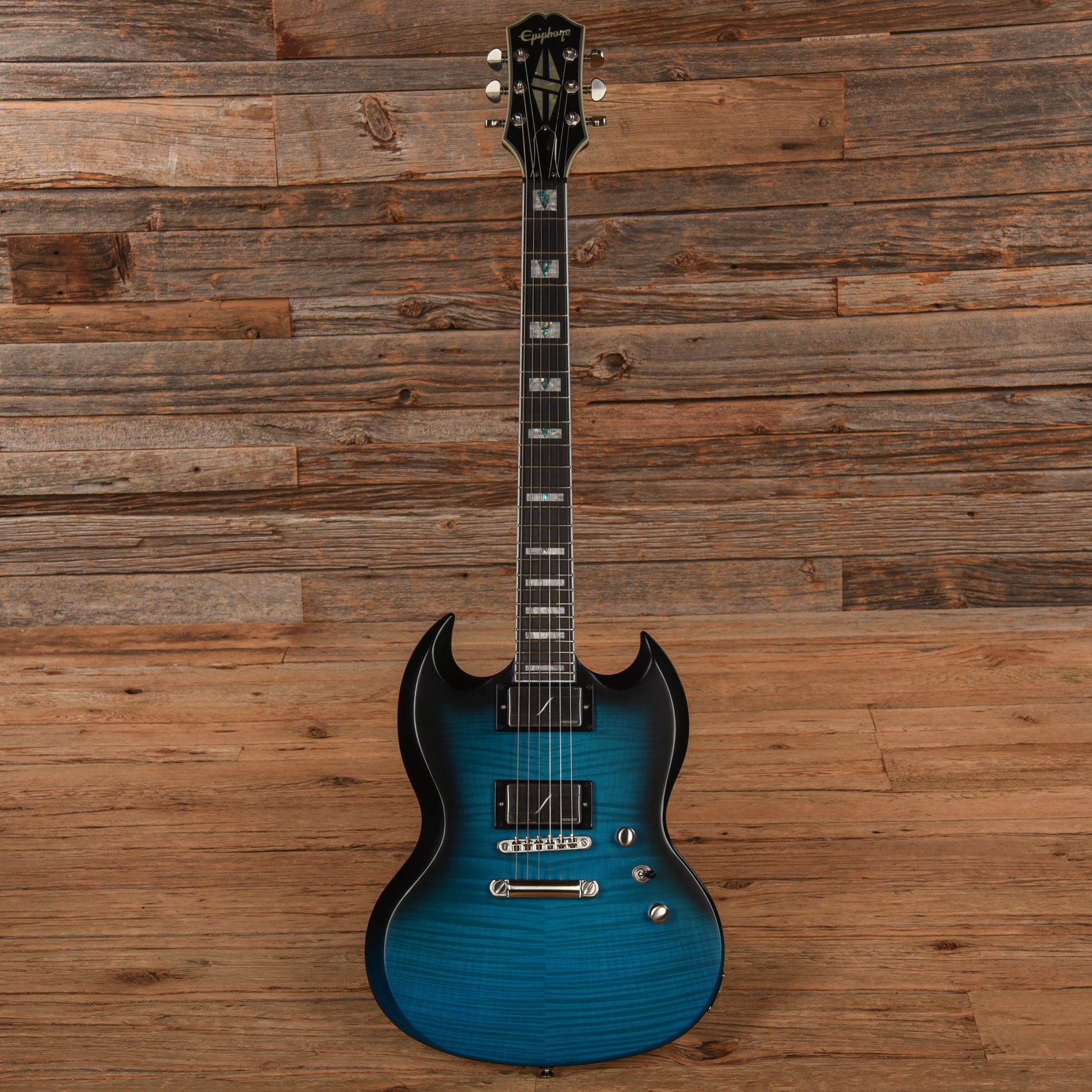 Epiphone SG Prophecy Blue Tiger 2021 Electric Guitars / Solid Body