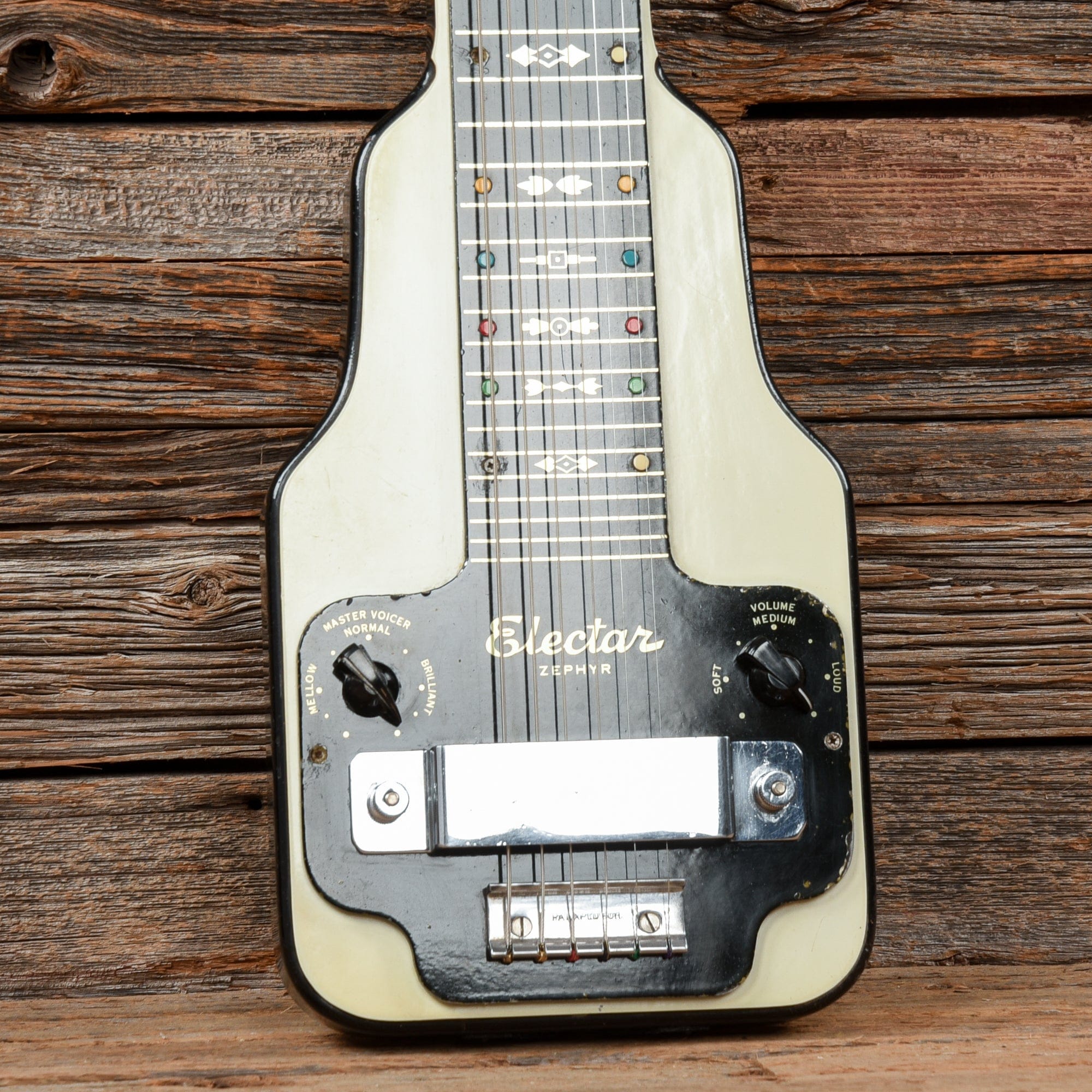 Epiphone Zephyr Lap Steel Blk Back/White TP 1939 Electric Guitars / Solid Body