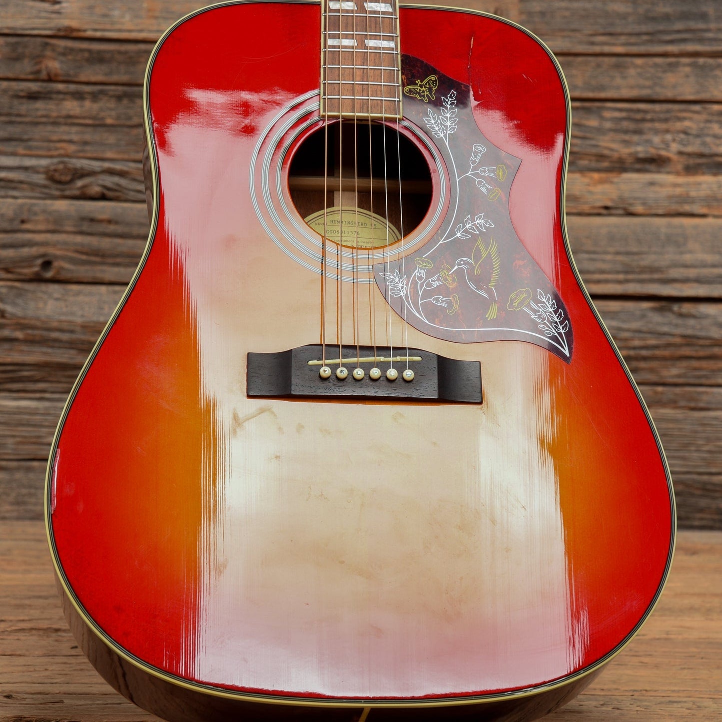 Epiphone Hummingbird HS Cherry Sunburst 2006