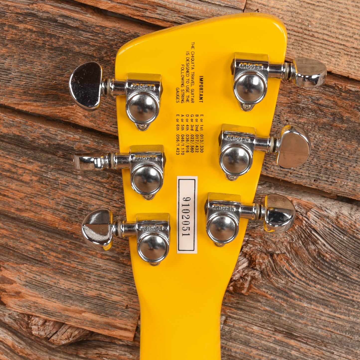 Erlewine Chiquita Travel Guitar Yellow Electric Guitars / Solid Body