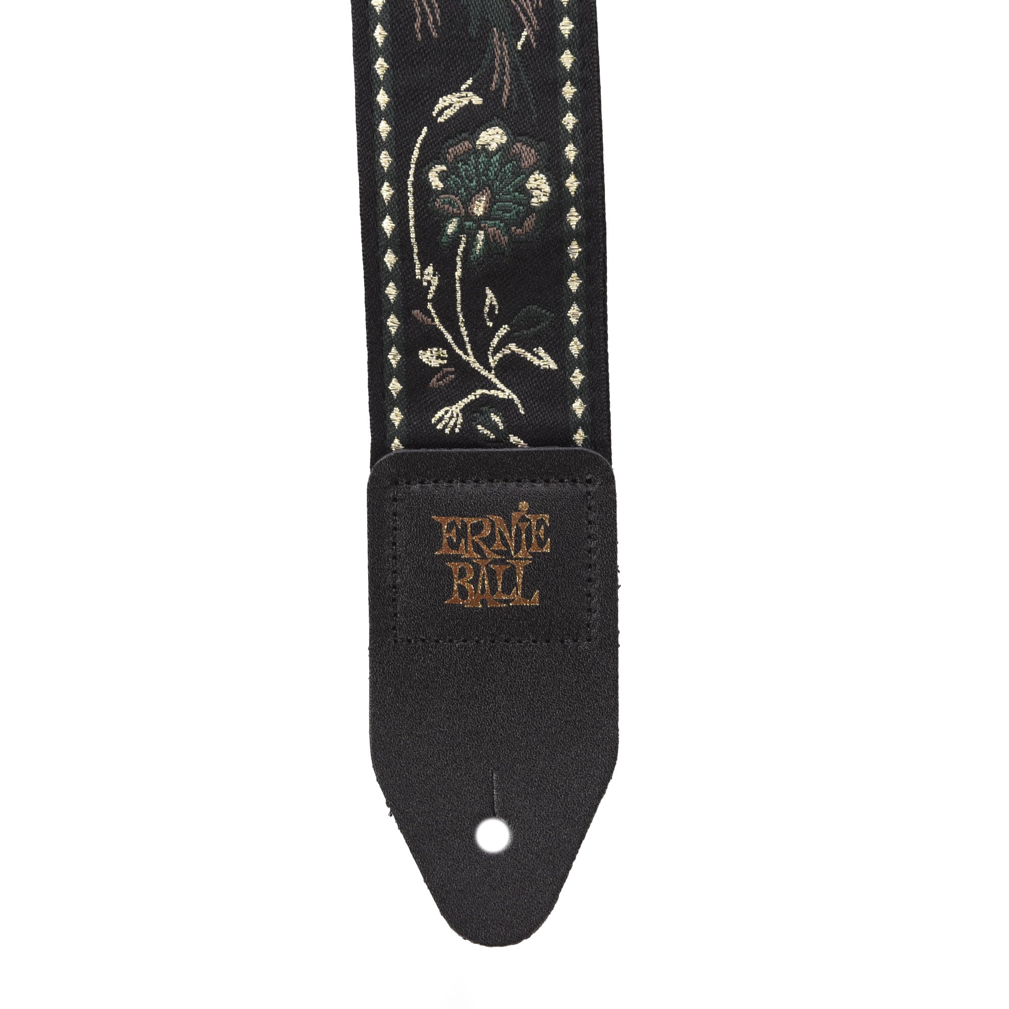 Ernie Ball Classic Jacquard Guitar Strap Black Pleasant Pheasant Accessories / Straps