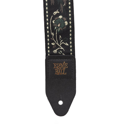 Ernie Ball Classic Jacquard Guitar Strap Black Pleasant Pheasant Accessories / Straps