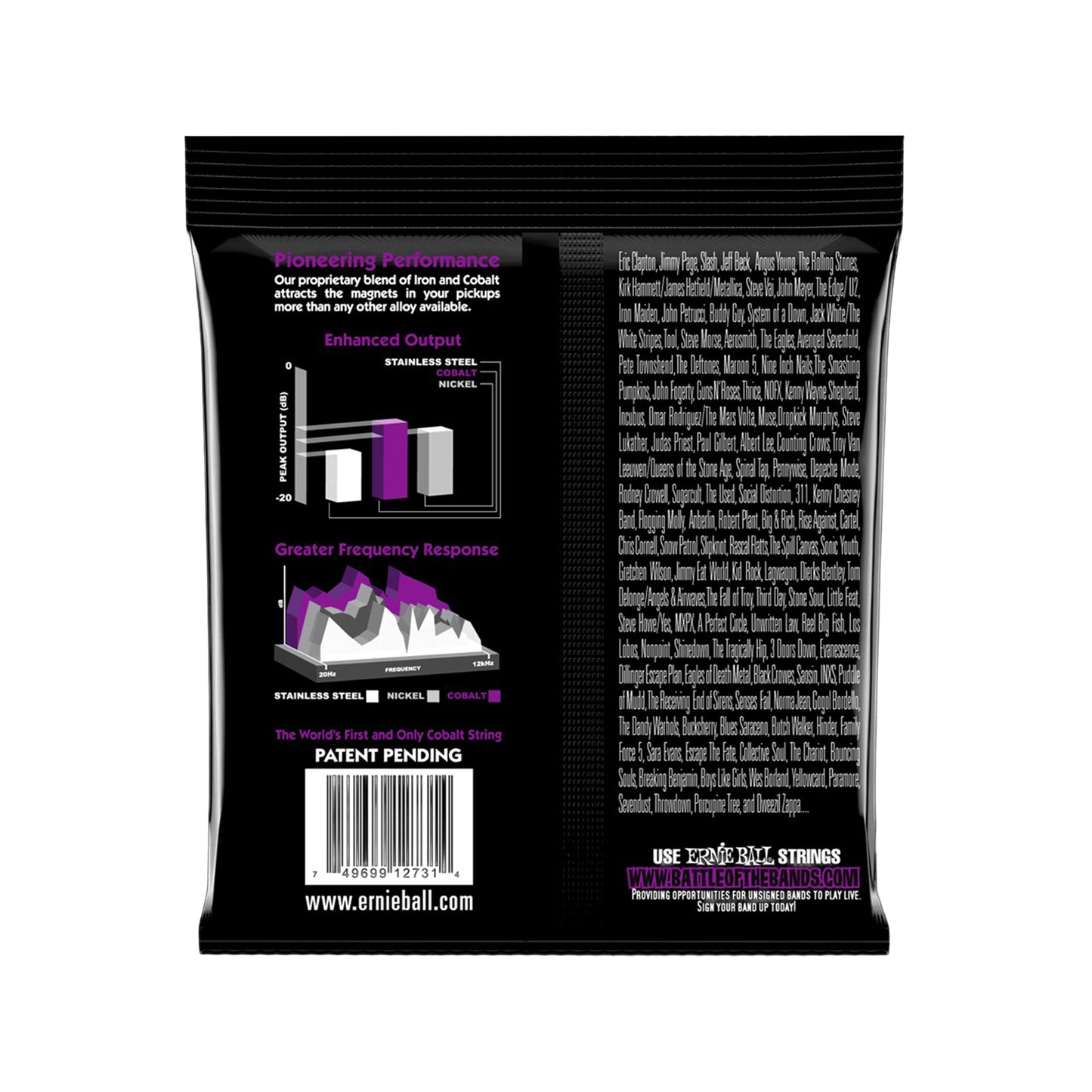 Ernie Ball Power Slinky Cobalt Electric Bass Strings 55-110 Accessories / Strings / Bass Strings