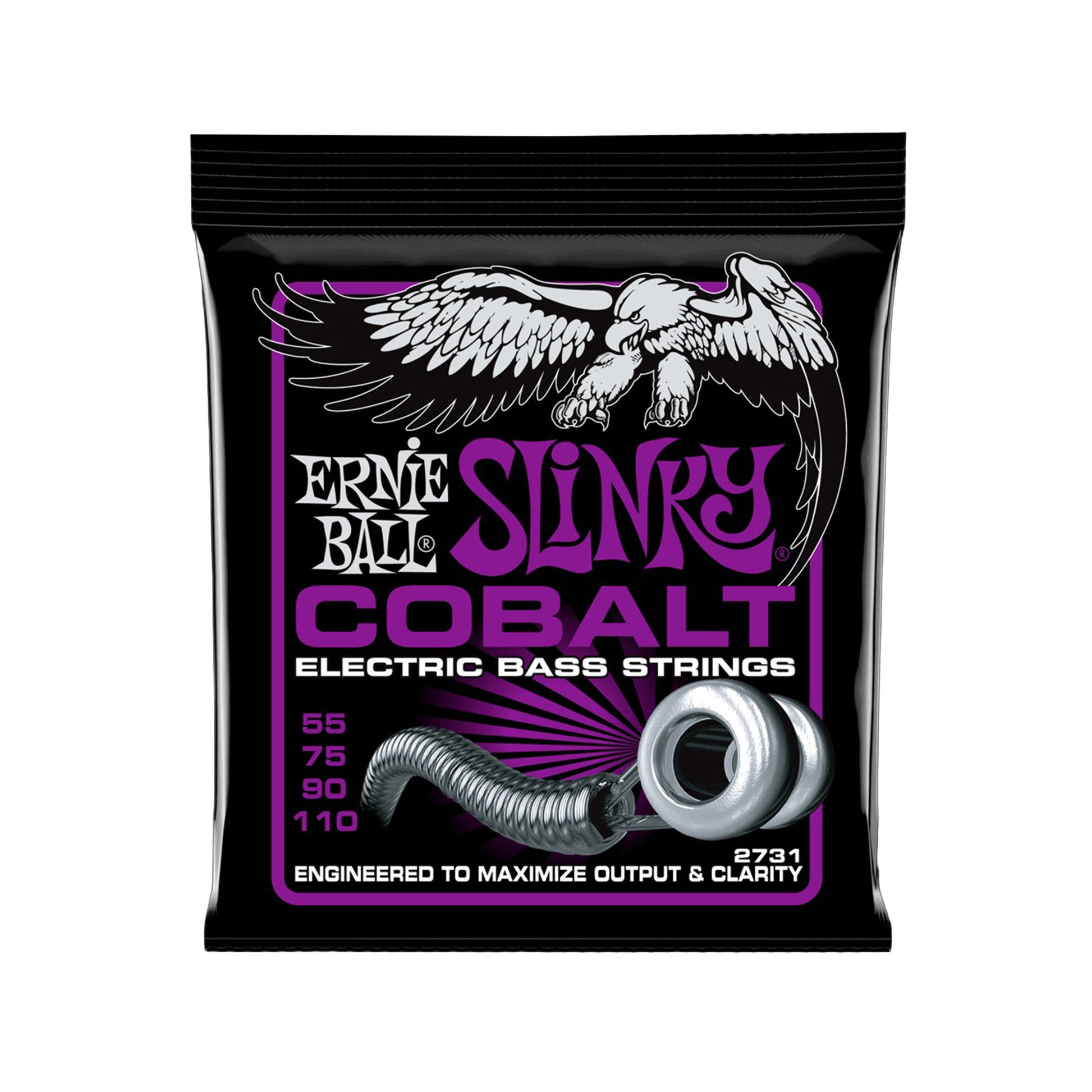 Ernie Ball Power Slinky Cobalt Electric Bass Strings 55-110 Accessories / Strings / Bass Strings