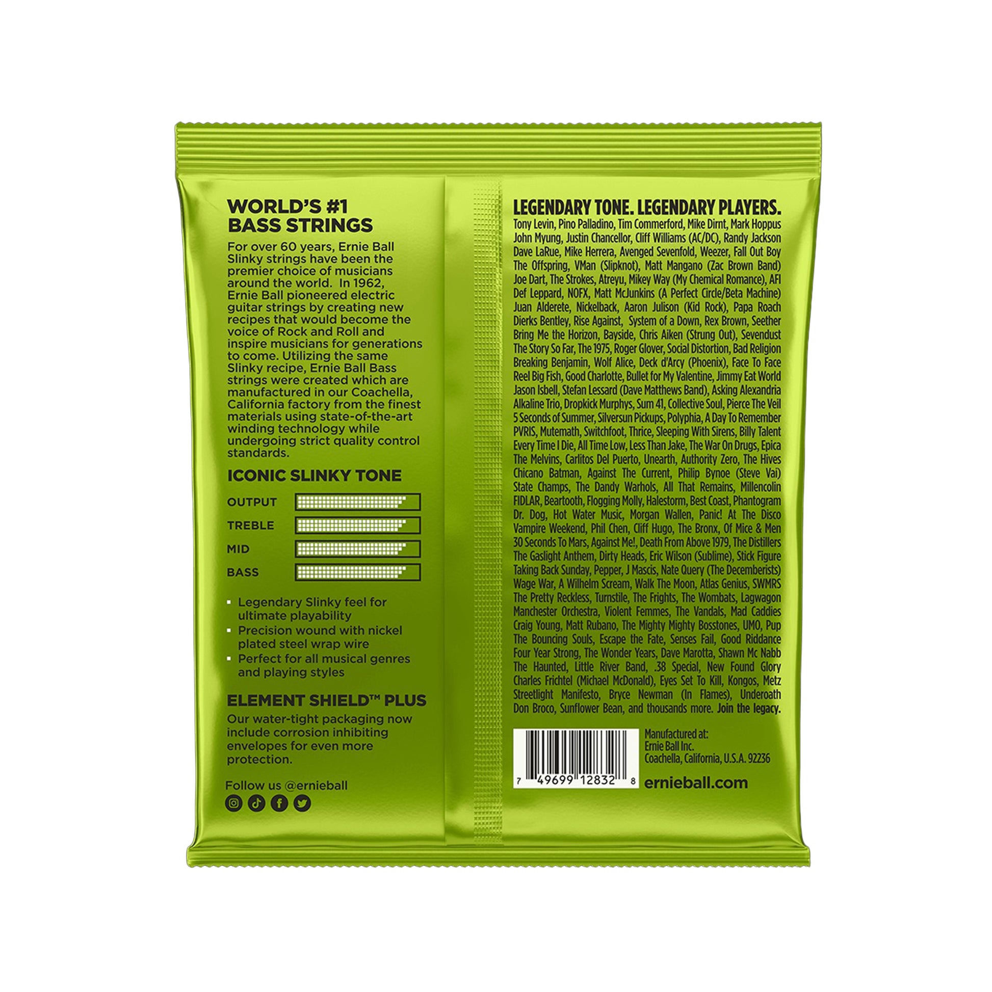 Ernie Ball Regular Slinky Roundwound Bass Strings 50-105 Accessories / Strings / Bass Strings