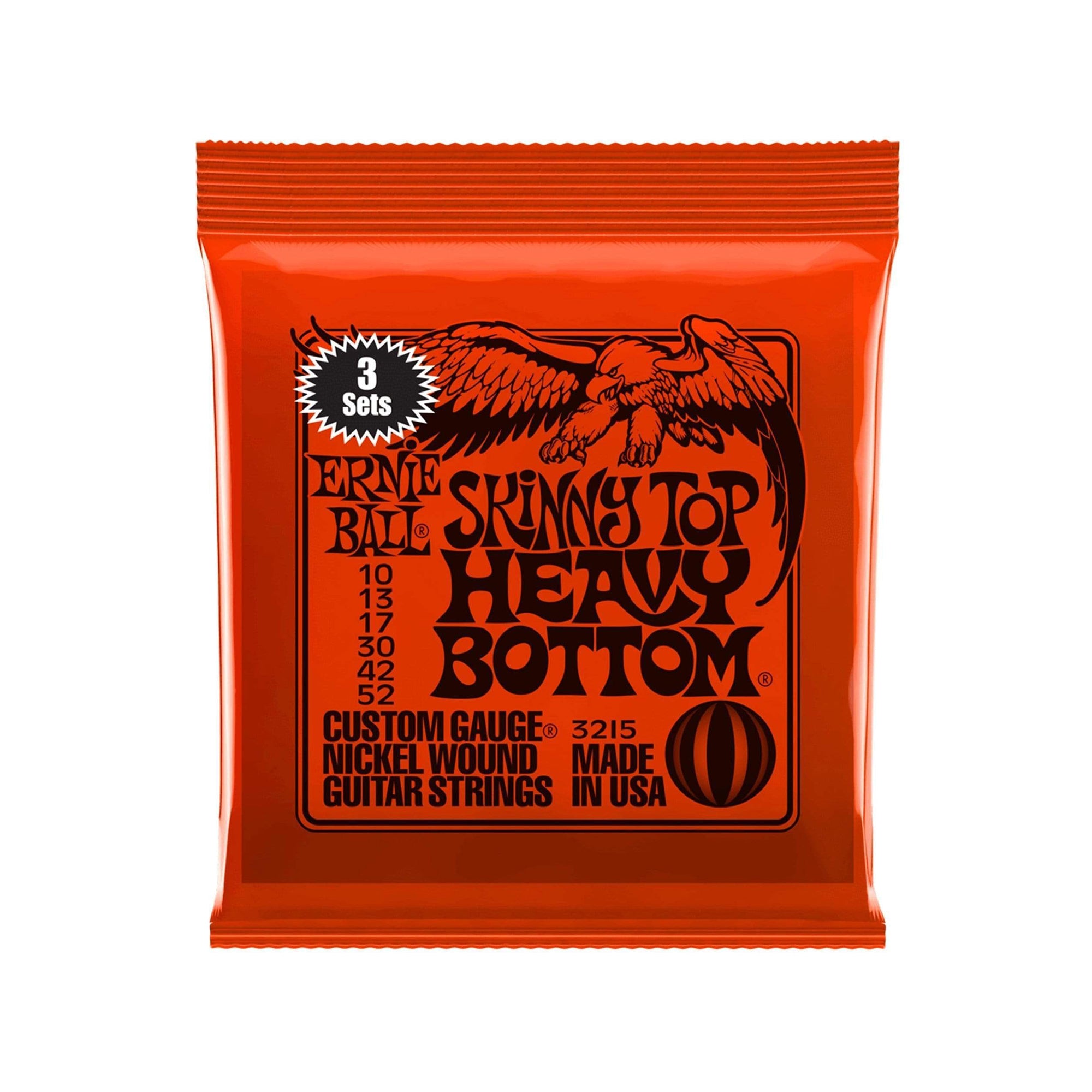 Ernie Ball 3215 Skinny Top Heavy Bottom Nickel Wound Strings 10-52 3-Pack Accessories / Strings / Guitar Strings