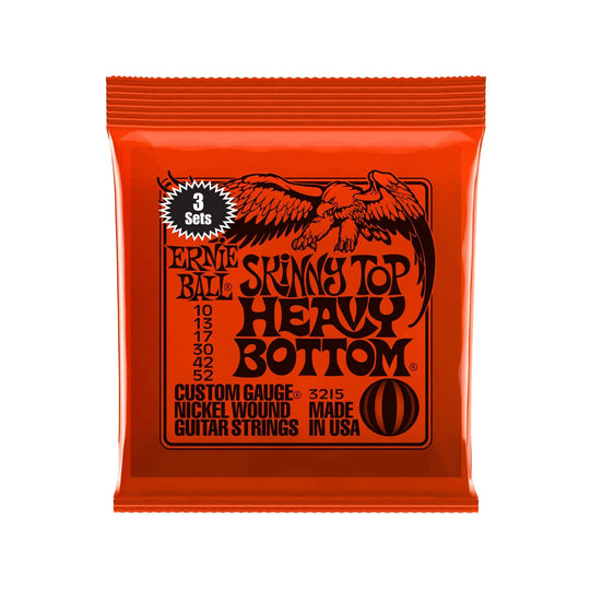 Ernie Ball 3215 Skinny Top Heavy Bottom Nickel Wound Strings 10-52 3-Pack Accessories / Strings / Guitar Strings