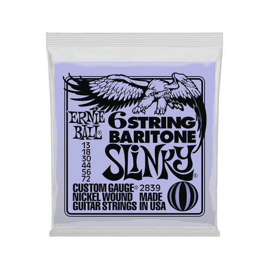Ernie Ball 6 String Baritone Electric Guitar Strings 13-72 Accessories / Strings / Guitar Strings
