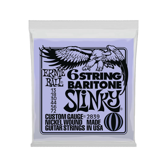 Ernie Ball 6 String Baritone Electric Guitar Strings 13-72 Accessories / Strings / Guitar Strings