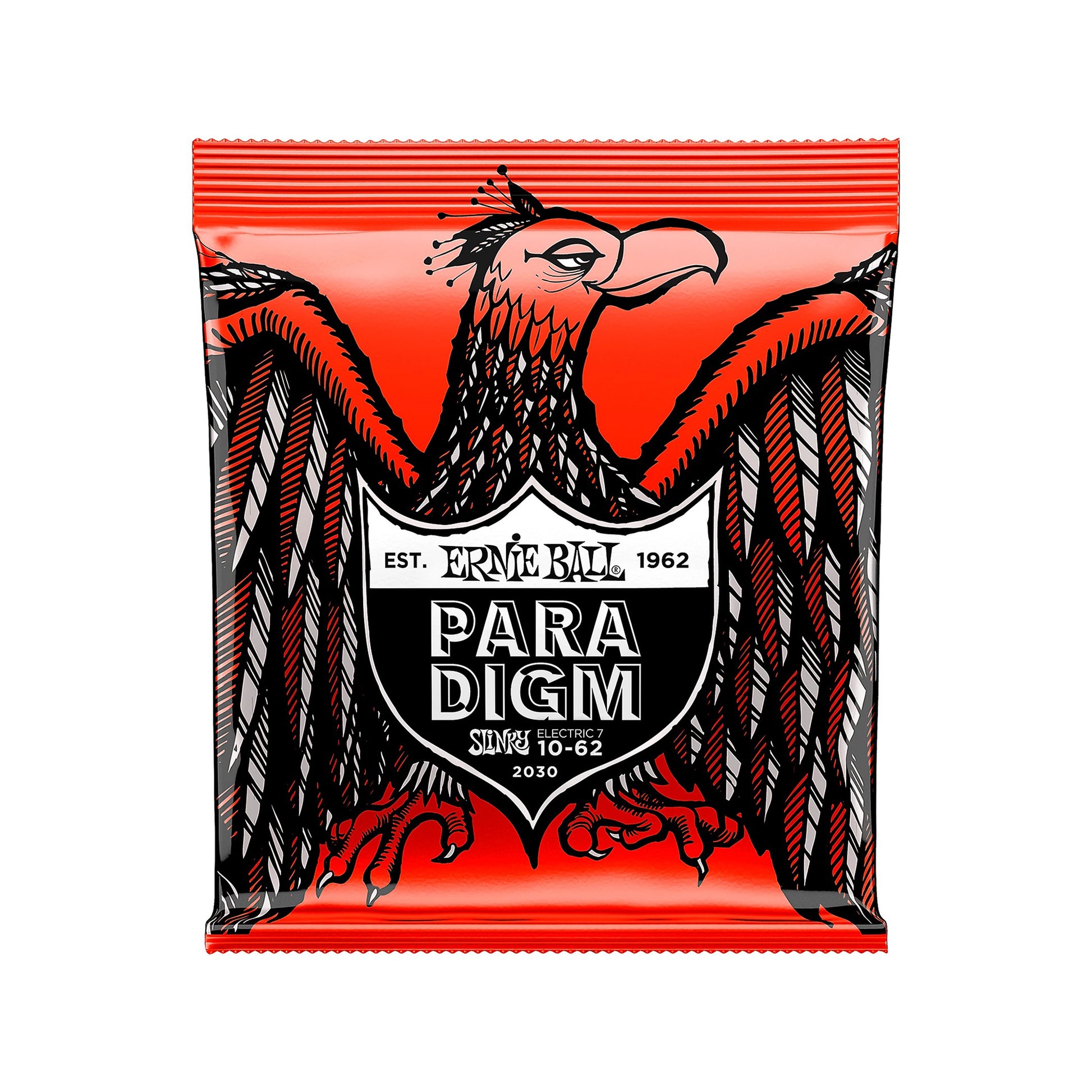 Ernie Ball Paradigm Skinny Top Heavy Bottom Slinky 7-String Electric Guitar Strings 10-62 Accessories / Strings / Guitar Strings