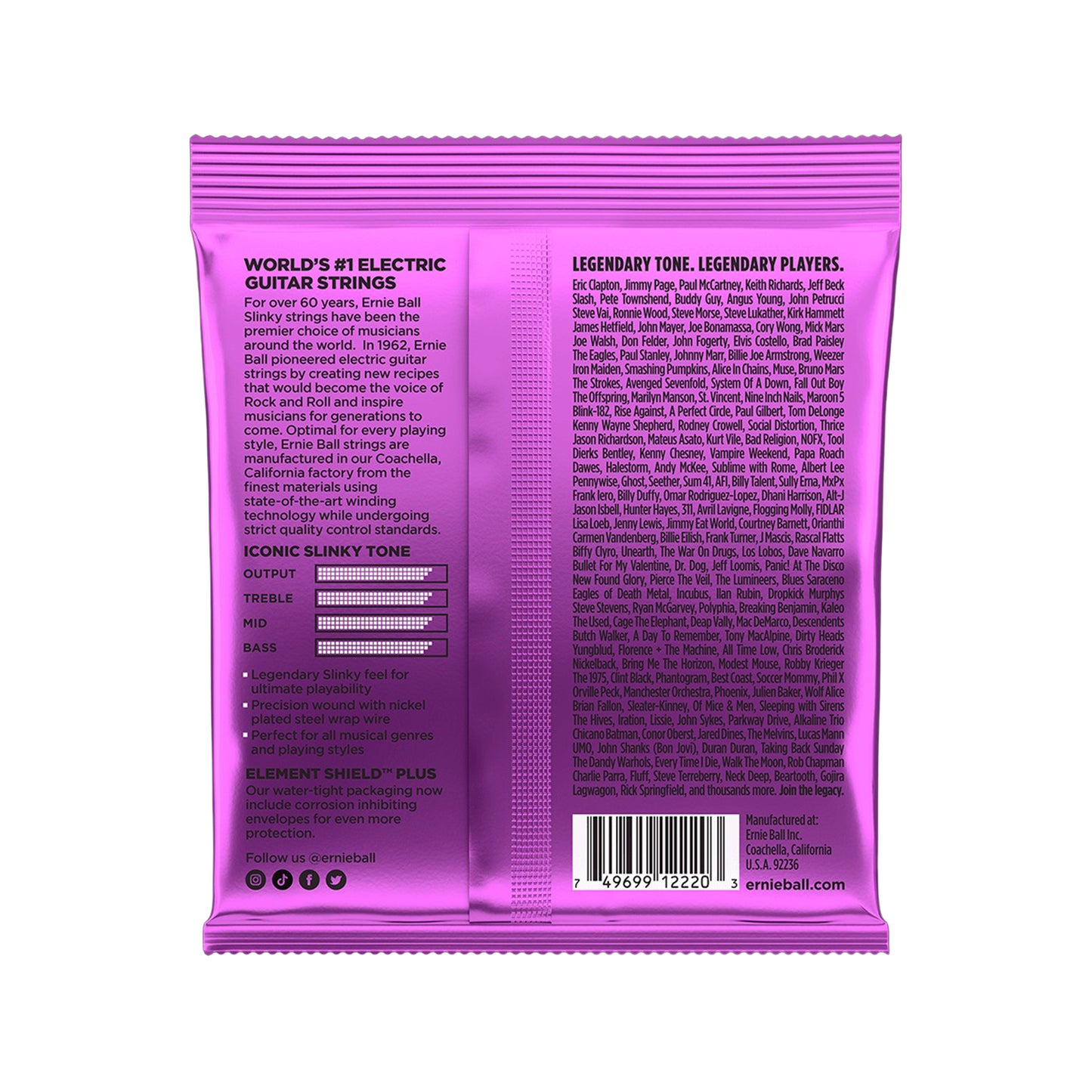 Ernie Ball Power Slinky Electric Guitar Strings 11-48 Accessories / Strings / Guitar Strings