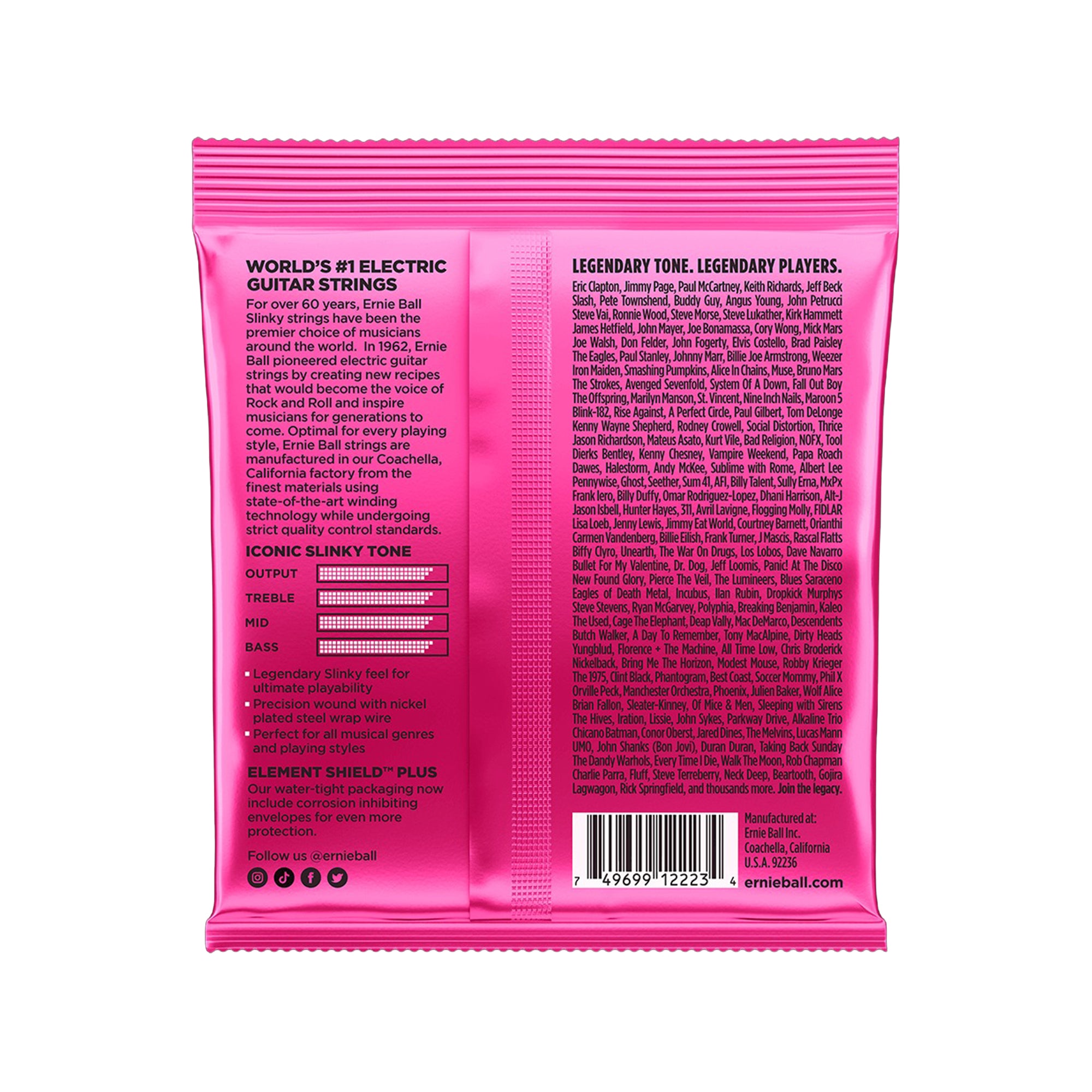 Ernie Ball Super Slinky Electric Guitar Strings 9-42 Accessories / Strings / Guitar Strings