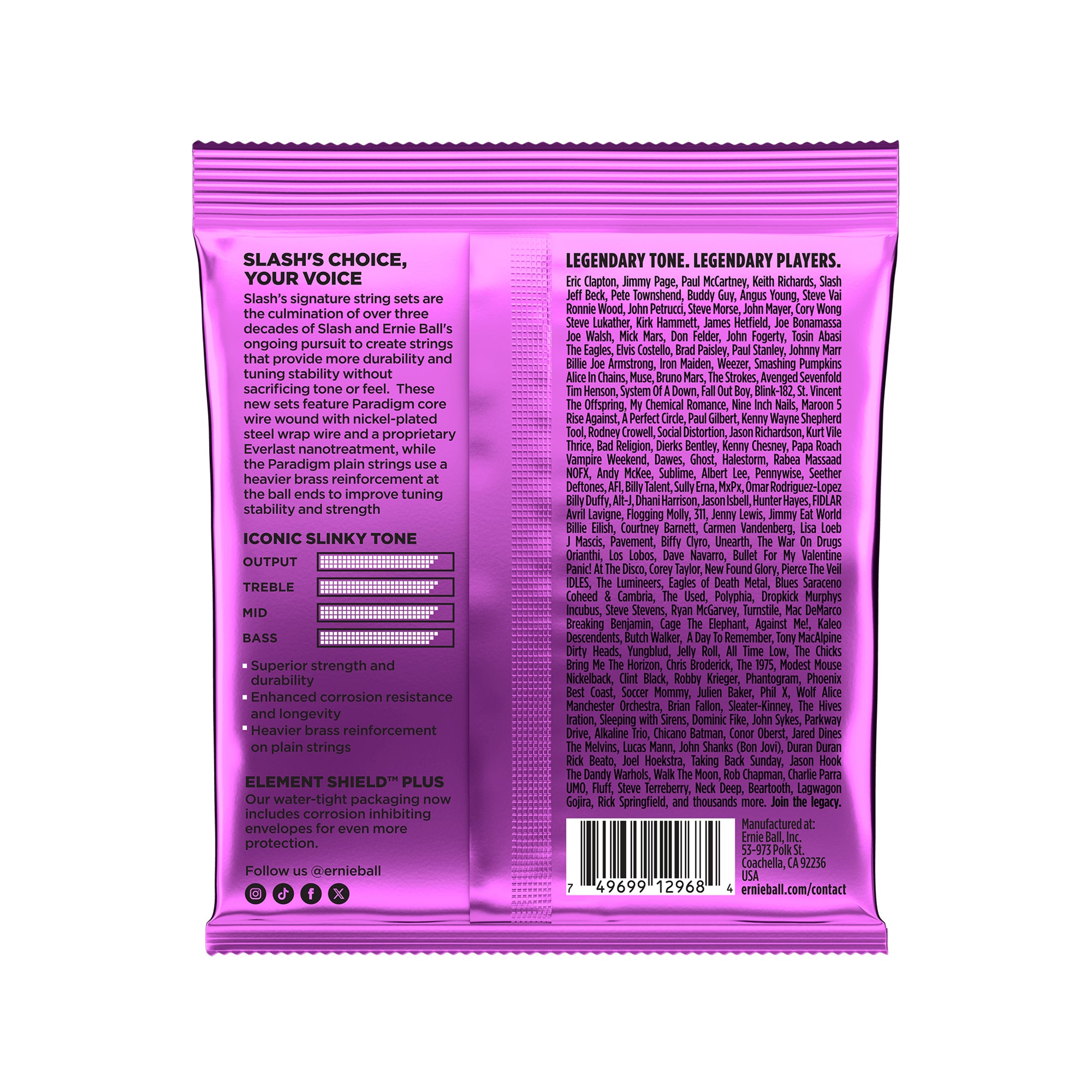 Ernie Ball P02200 Slash Signature Electric Guitar Strings 11-48 Electric Guitars / 12-String