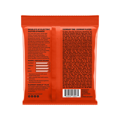 Ernie Ball P02254 Skinny Top Heavy Bottom Slinky Classic Rock n Roll Pure Nickel Wrap 6-String Electric Guitar Strings 10-52 Strings